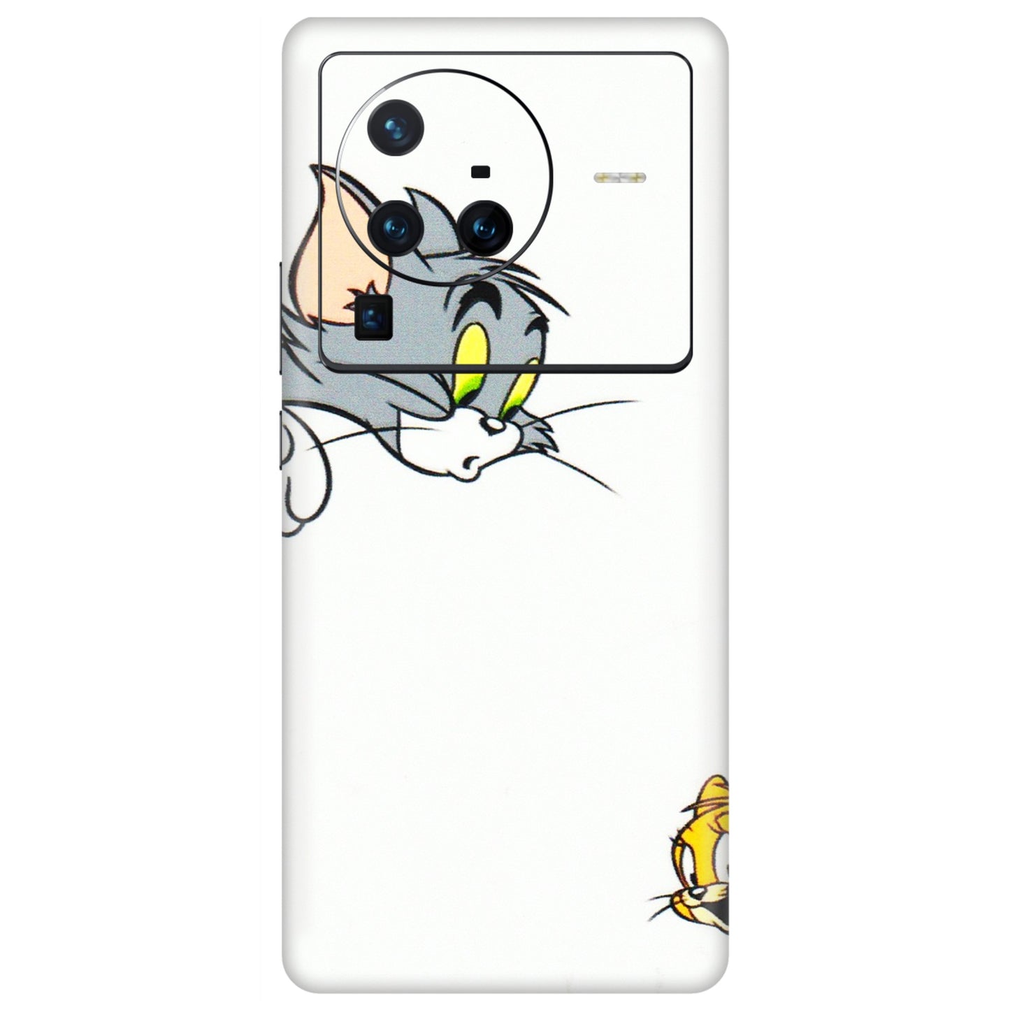 VIVO Z/V/X/T/U/S Series Phone Skins (All Models) - Cute Tom And Jerry - 3D Embossed Finish (L-220) Vivo X80 Pro (5G)