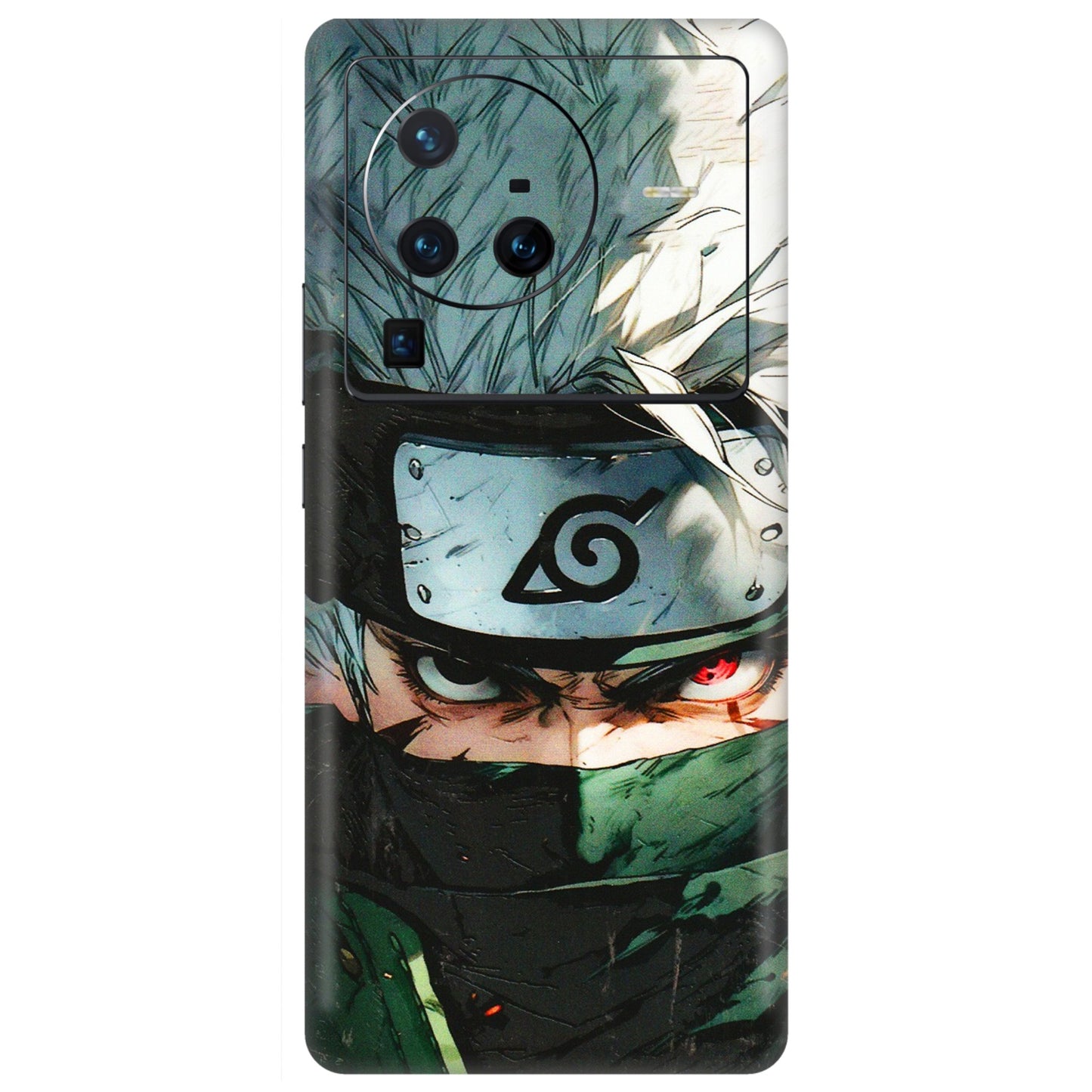 VIVO Z/V/X/T/U/S Series Phone Skins (All Models) - Kakashi Red Eye Focus - 3D Embossed Finish (L-227) Vivo X80 Pro (5G)