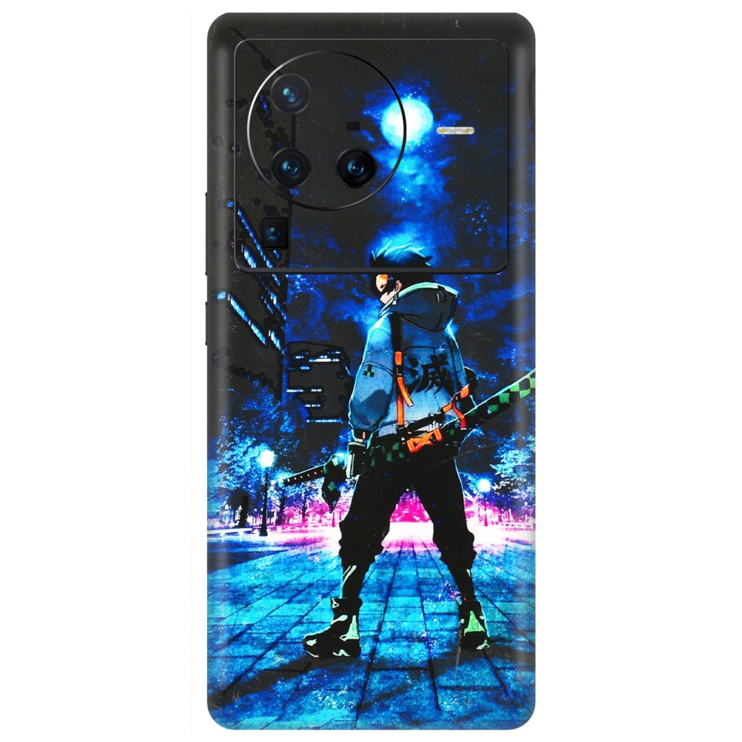 VIVO Z/V/X/T/U/S Series Phone Skins (All Models) - Demon Slayer Sword - 3D Embossed Finish (L-247) Vivo X80 Pro (5G)
