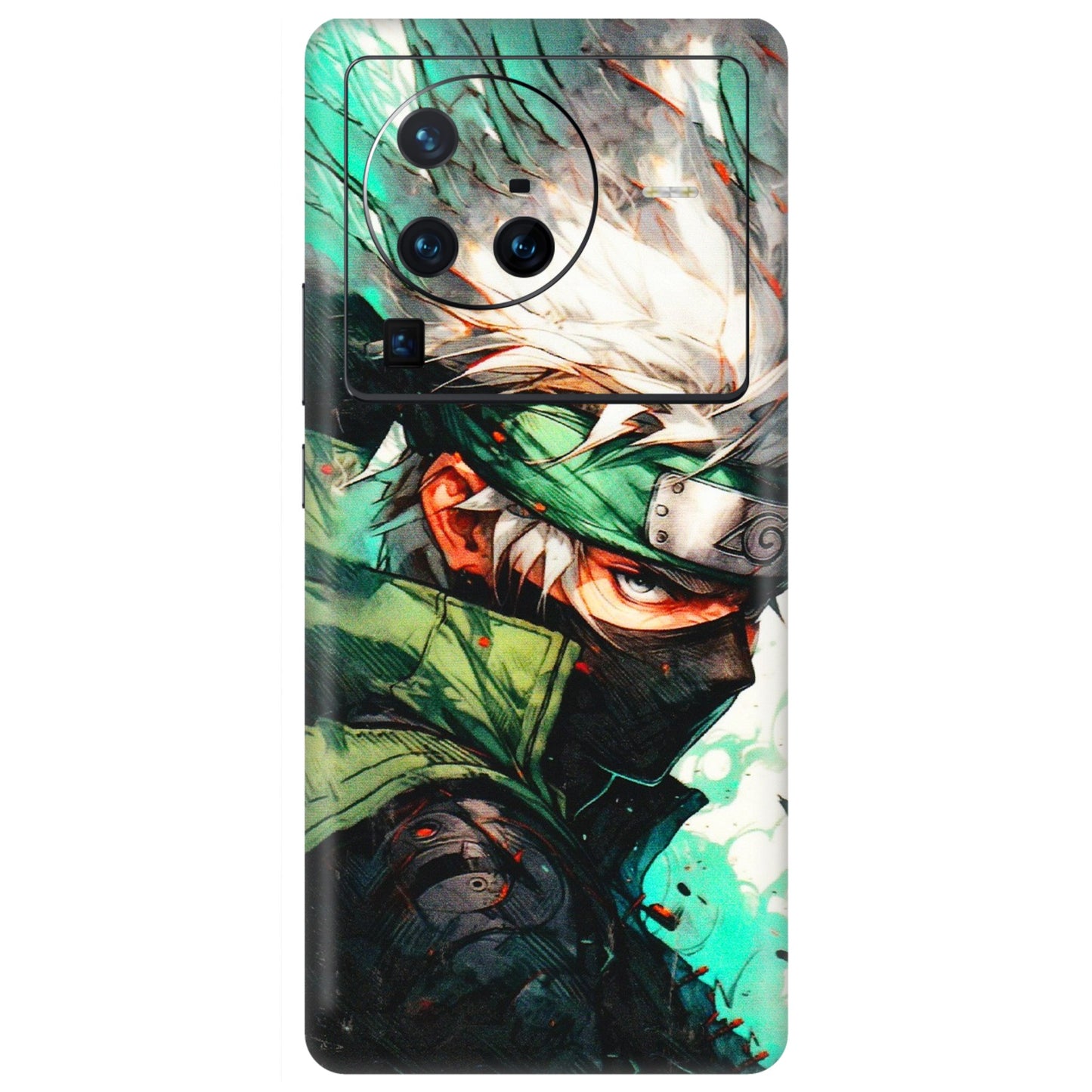 VIVO Z/V/X/T/U/S Series Phone Skins (All Models) - Kakashi Side Profile - 3D Embossed Finish (L-249) Vivo X80 Pro (5G)