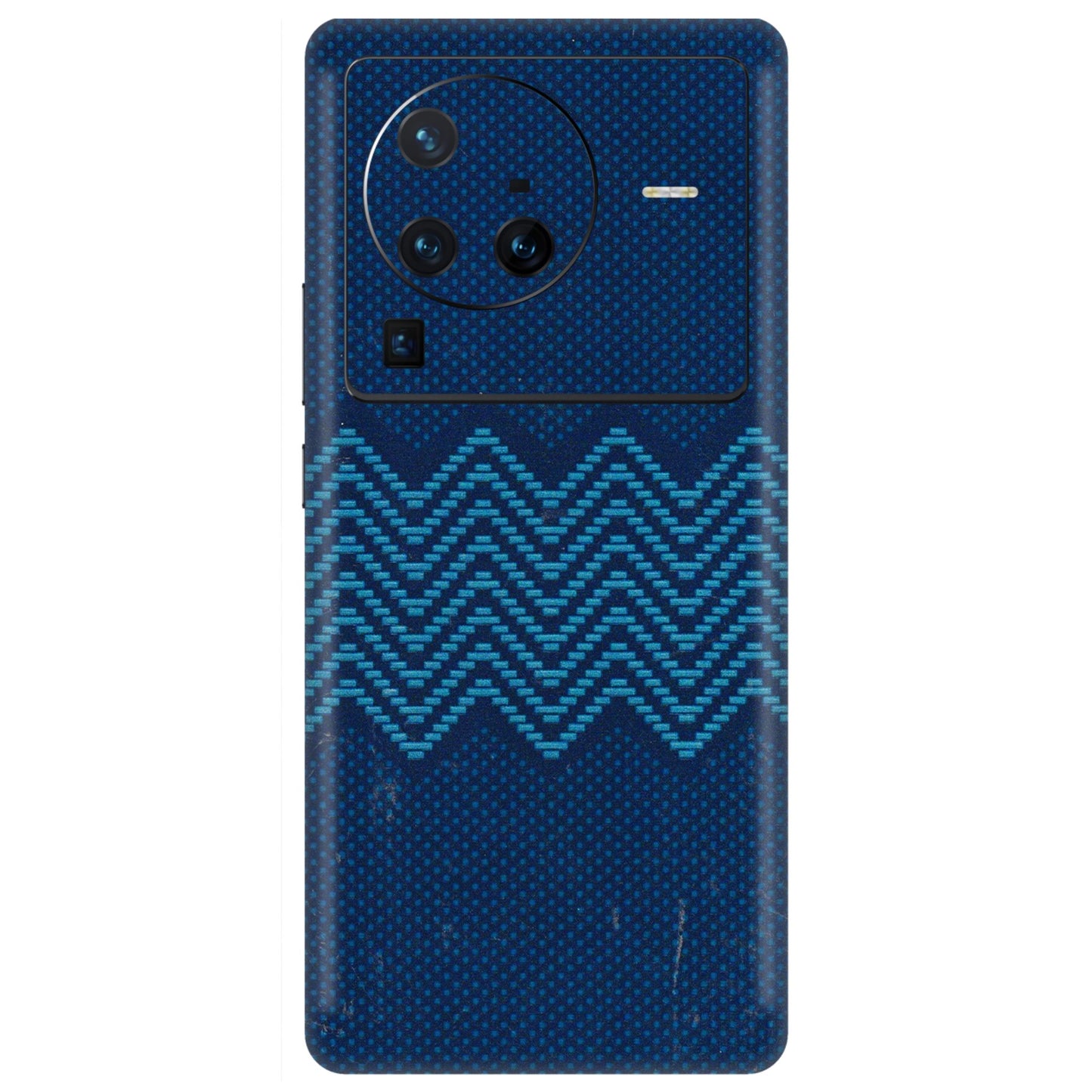 VIVO Z/V/X/T/U/S Series Phone Skins (All Models) - Blue Sober Waves - 3D Embossed Finish (L-306) Vivo X80 Pro (5G)