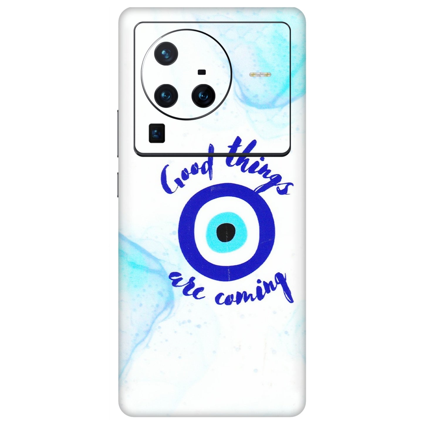 VIVO Z/V/X/T/U/S Series Phone Skins (All Models) - Evil Eye Good Things Are Coming - 3D Embossed Finish (L-322) Vivo X80 Pro (5G)