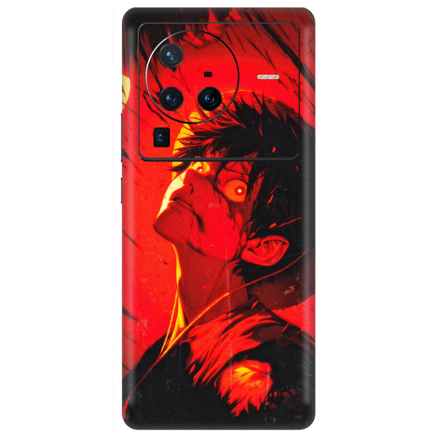 VIVO Z/V/X/T/U/S Series Phone Skins (All Models) - D.Luffy Power Up One Piece Anime - 3D Embossed Finish (L-326) Vivo X80 Pro (5G)