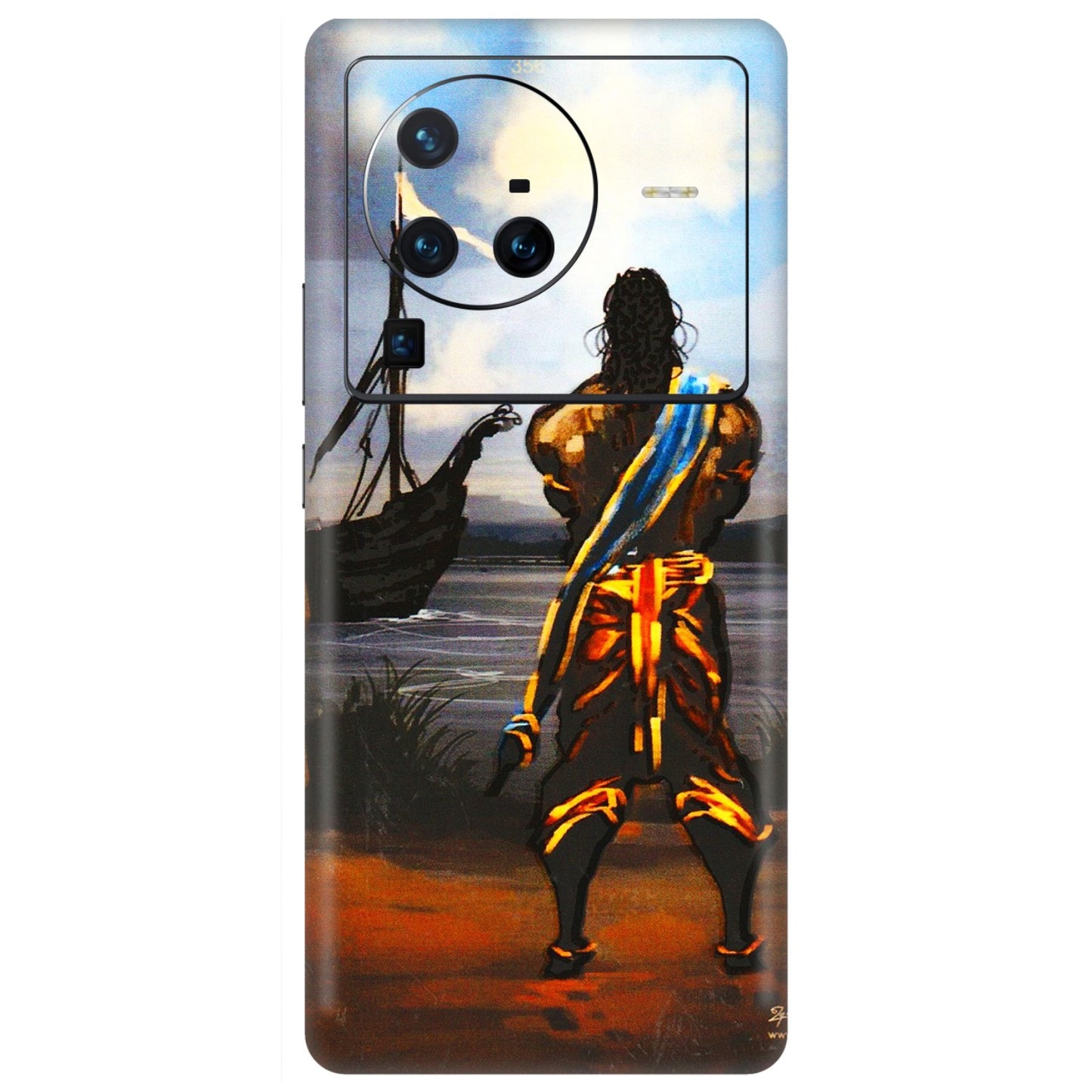 VIVO Z/V/X/T/U/S Series Phone Skins (All Models) - Heavenly God Figure - 3D Embossed Finish (L-34) Vivo X80 Pro (5G)