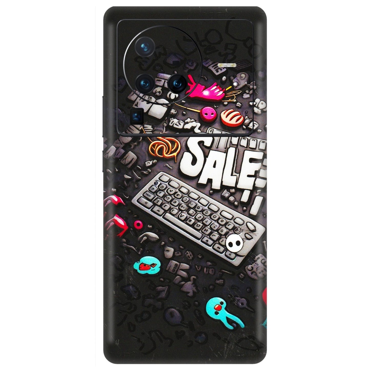 VIVO Z/V/X/T/U/S Series Phone Skins (All Models) - Gadgets Sale - 3D Embossed Finish (L-50) Vivo X80 Pro (5G)