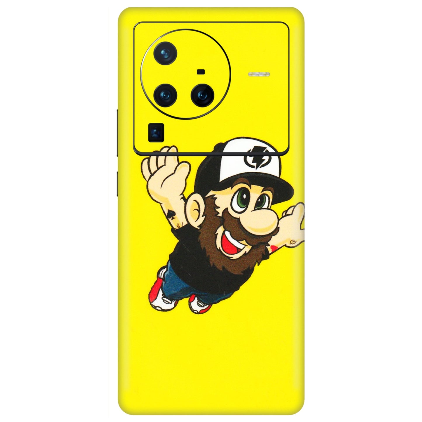 VIVO Z/V/X/T/U/S Series Phone Skins (All Models) - Flying Beardo - 3D Embossed Finish (L-60) Vivo X80 Pro (5G)
