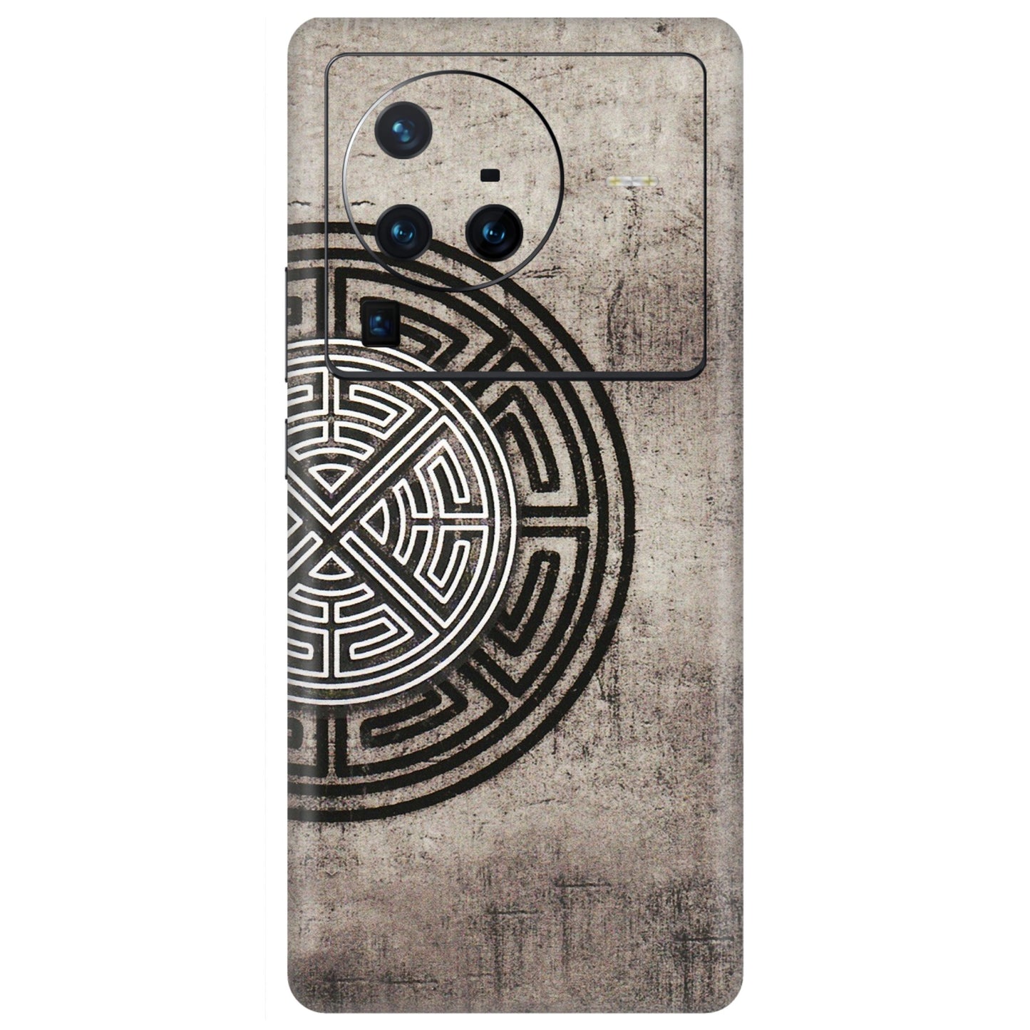 VIVO Z/V/X/T/U/S Series Phone Skins (All Models) - Mysterious Circular Design - 3D Embossed Finish (L-63) Vivo X80 Pro (5G)