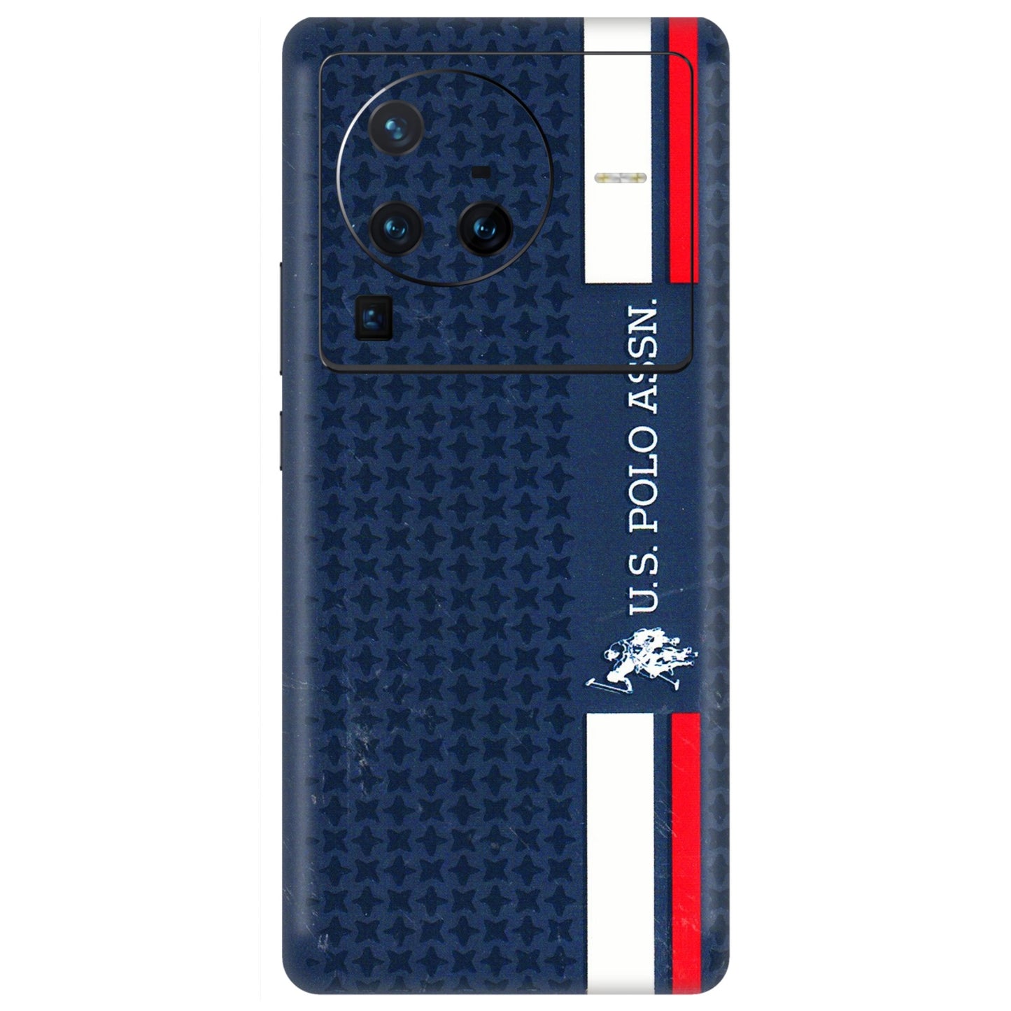 VIVO Z/V/X/T/U/S Series Phone Skins (All Models) - US POLO Designer Brand - 3D Embossed Finish (L-65) Vivo X80 Pro (5G)