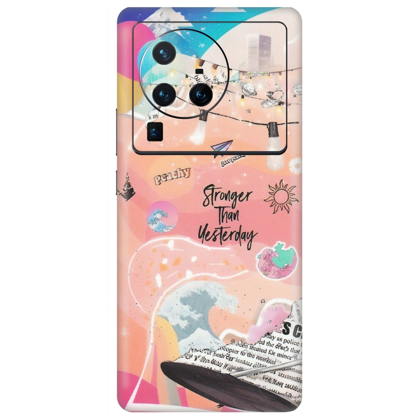 VIVO Z/V/X/T/U/S Series Phone Skins (All Models) - Stronger Then Yesterday - Matte Finish (M-128) Vivo X80 Pro (5G)