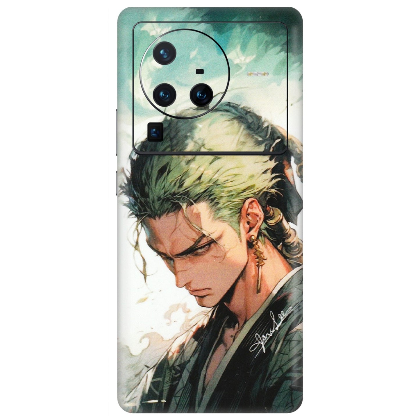 VIVO Z/V/X/T/U/S Series Phone Skins (All Models) - New Roronoa Zoro One Picece Anime - Matte Finish (M-140) Vivo X80 Pro (5G)