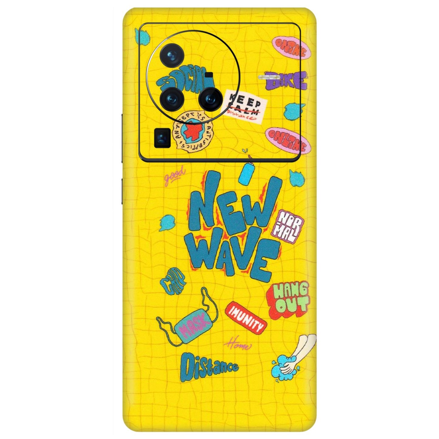 VIVO Z/V/X/T/U/S Series Phone Skins (All Models) - New Wave Life - Matte Finish (M-17) Vivo X80 Pro (5G)