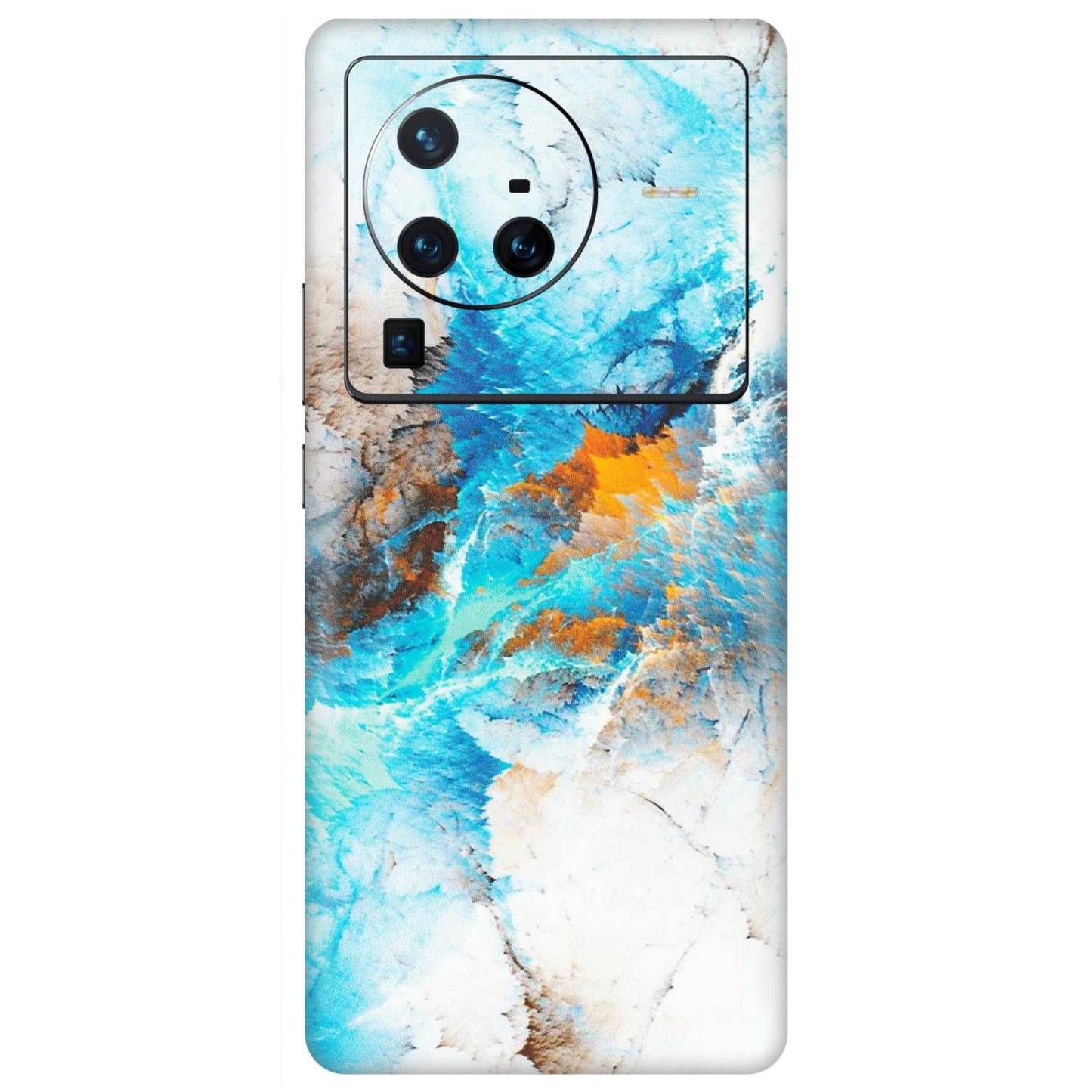 VIVO Z/V/X/T/U/S Series Phone Skins (All Models) - Blue Waves Abstract - Matte Finish (M-19) Vivo X80 Pro (5G)
