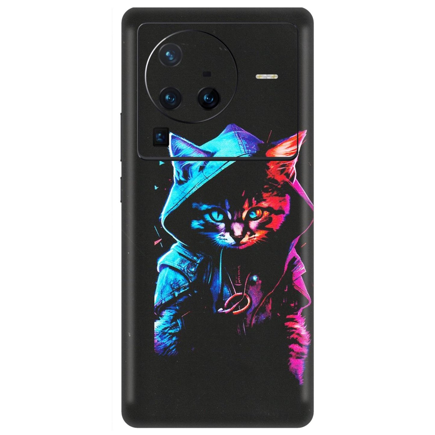 VIVO Z/V/X/T/U/S Series Phone Skins (All Models) - Cyberpunk Cat - Matte Finish (M-45) Vivo X80 Pro (5G)