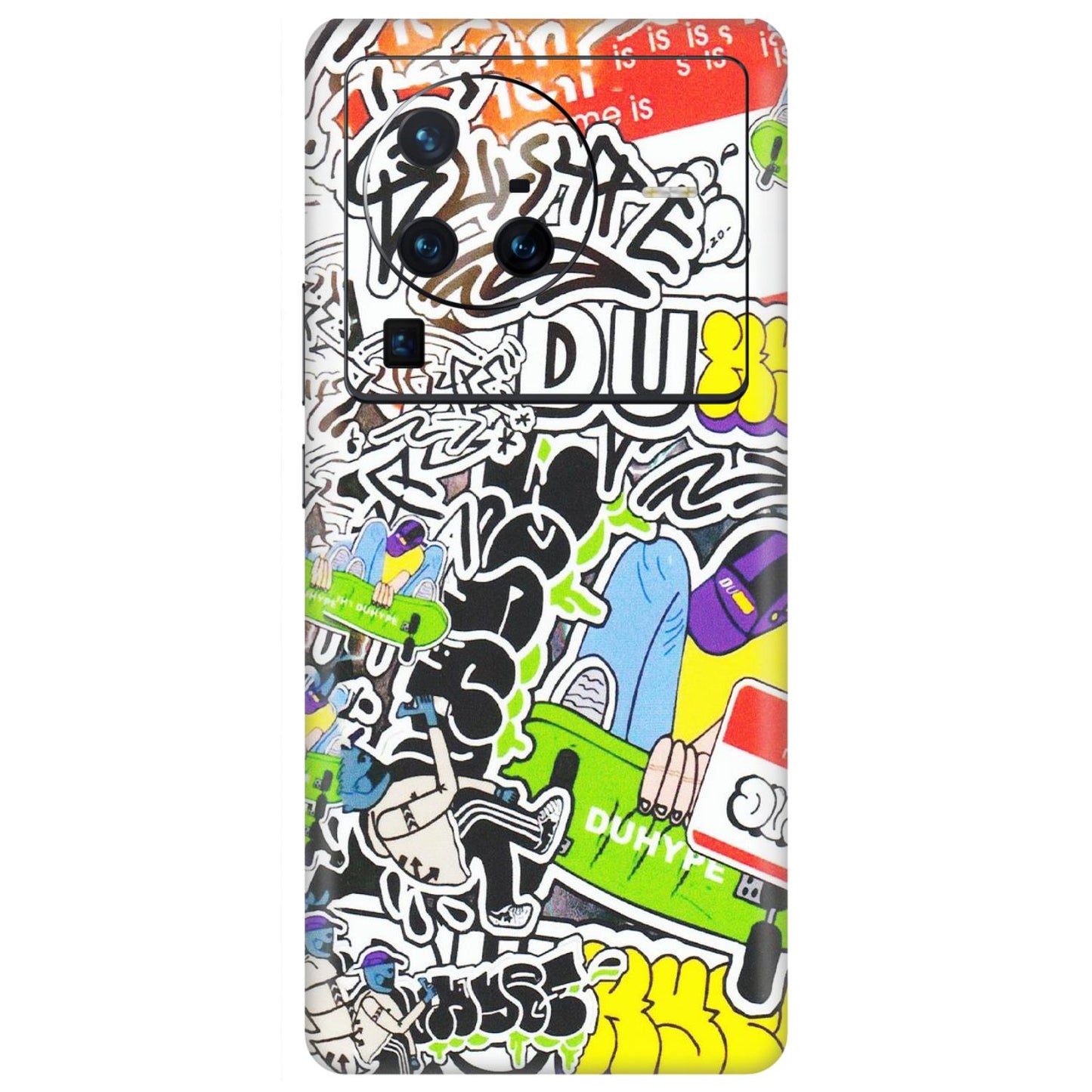 VIVO Z/V/X/T/U/S Series Phone Skins (All Models) - Dope Graffiti - Matte Finish (M-61) Vivo X80 Pro (5G)