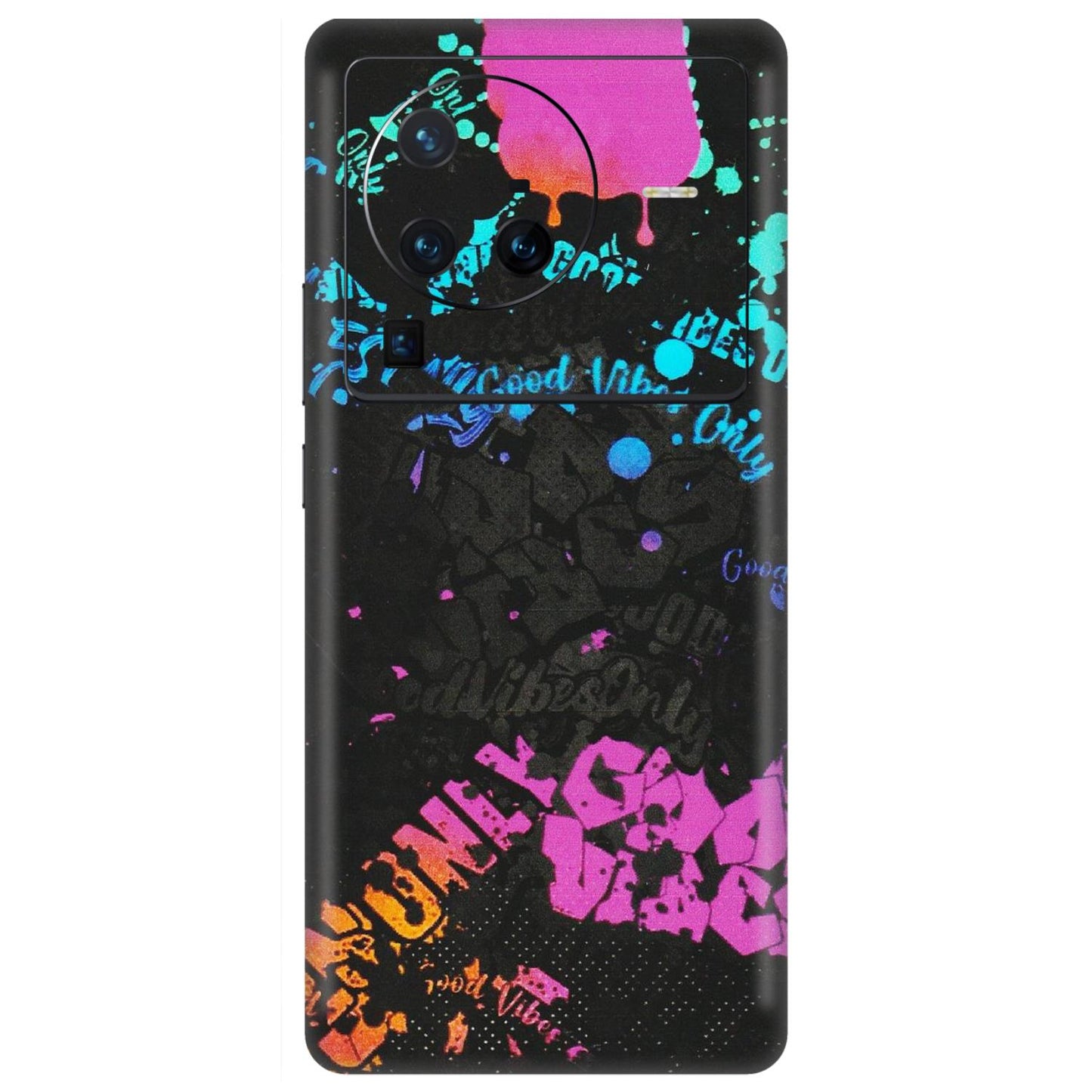 VIVO Z/V/X/T/U/S Series Phone Skins (All Models) - Majestic Black Vibes - Matte Finish (M-62) Vivo X80 Pro (5G)