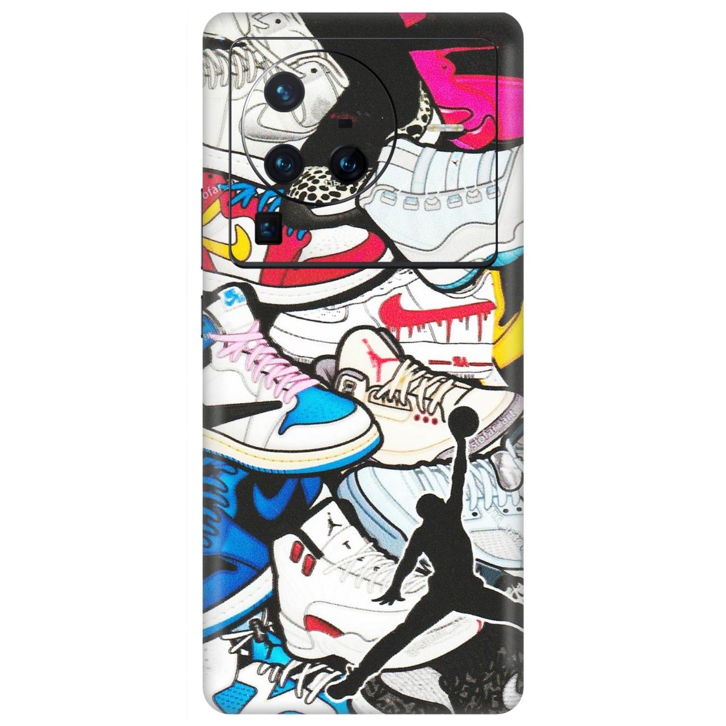 VIVO Z/V/X/T/U/S Series Phone Skins (All Models) - Jordan Sneakers Fan - Matte Finish (M-80) Vivo X80 Pro (5G)