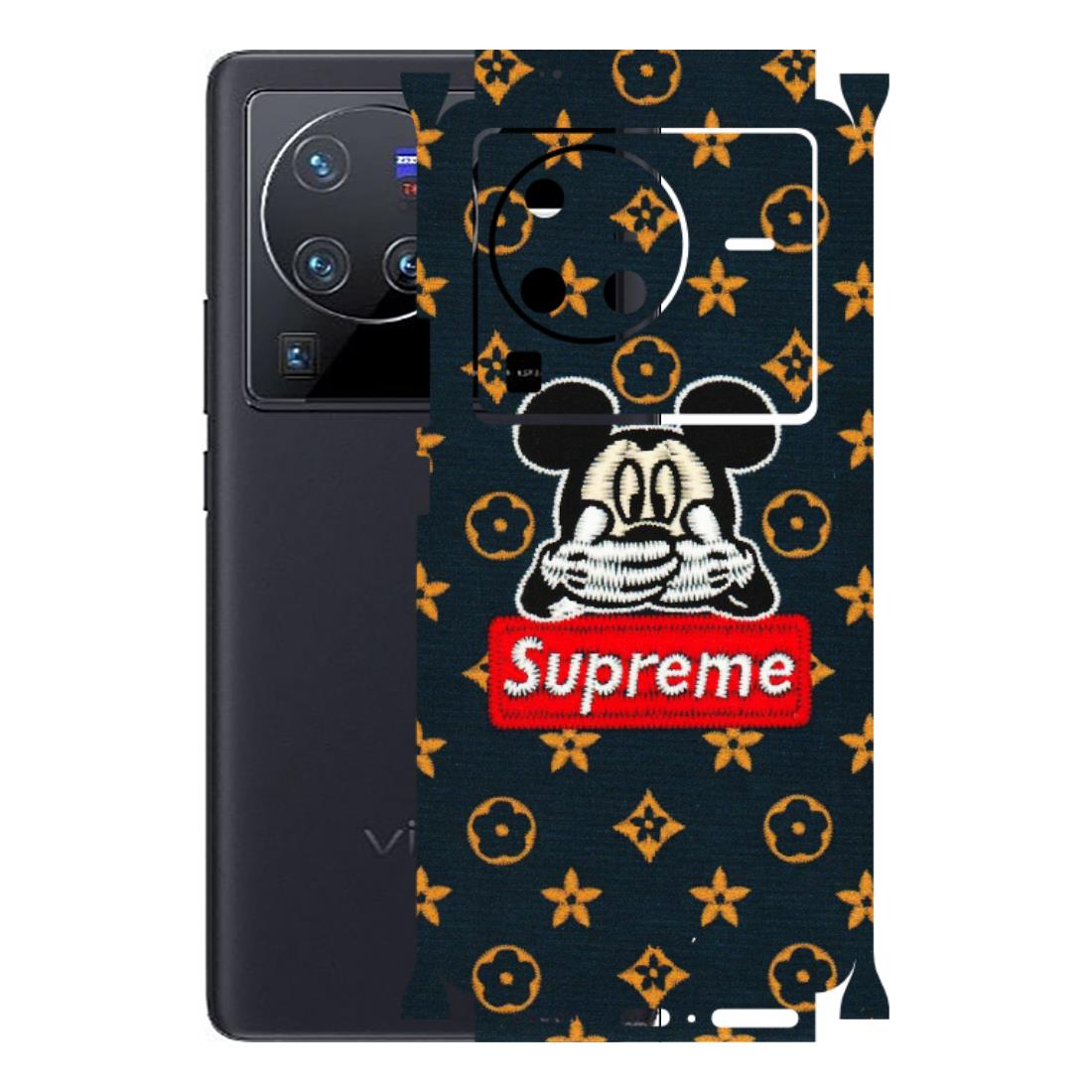 VIVO Z/V/X/T/U/S Series Phone Skins (All Models) - Mickey Supreme - Matte Finish (M-83) Vivo X80 Pro (5G)