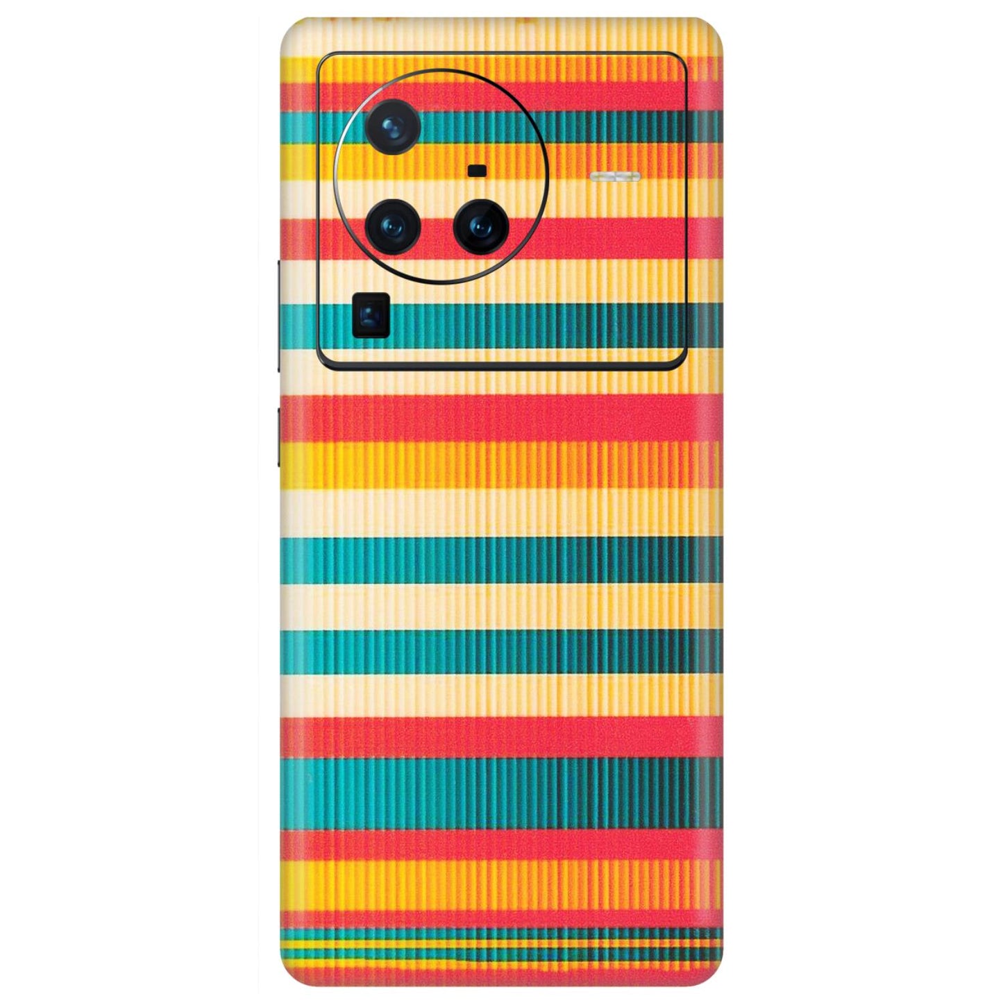 VIVO Z/V/X/T/U/S Series Phone Skins (All Models) - Colourful Stripes Soothing Effect - Matte Finish (M-86) Vivo X80 Pro (5G)