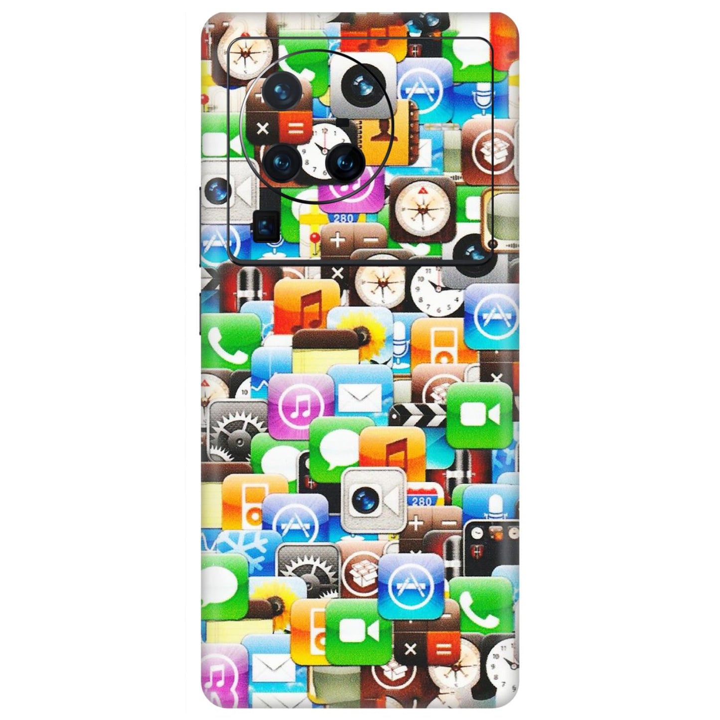 VIVO Z/V/X/T/U/S Series Phone Skins (All Models) - All Apple Icons - Matte Finish (M-93) Vivo X80 Pro (5G)