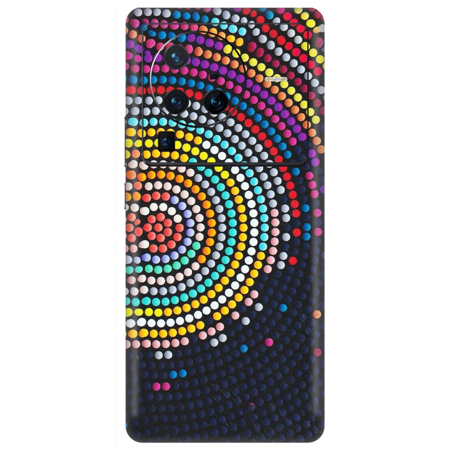 VIVO Z/V/X/T/U/S Series Phone Skins (All Models) - Rainbow Dot Mandala - Matte Finish (M-97) Vivo X80 Pro (5G)