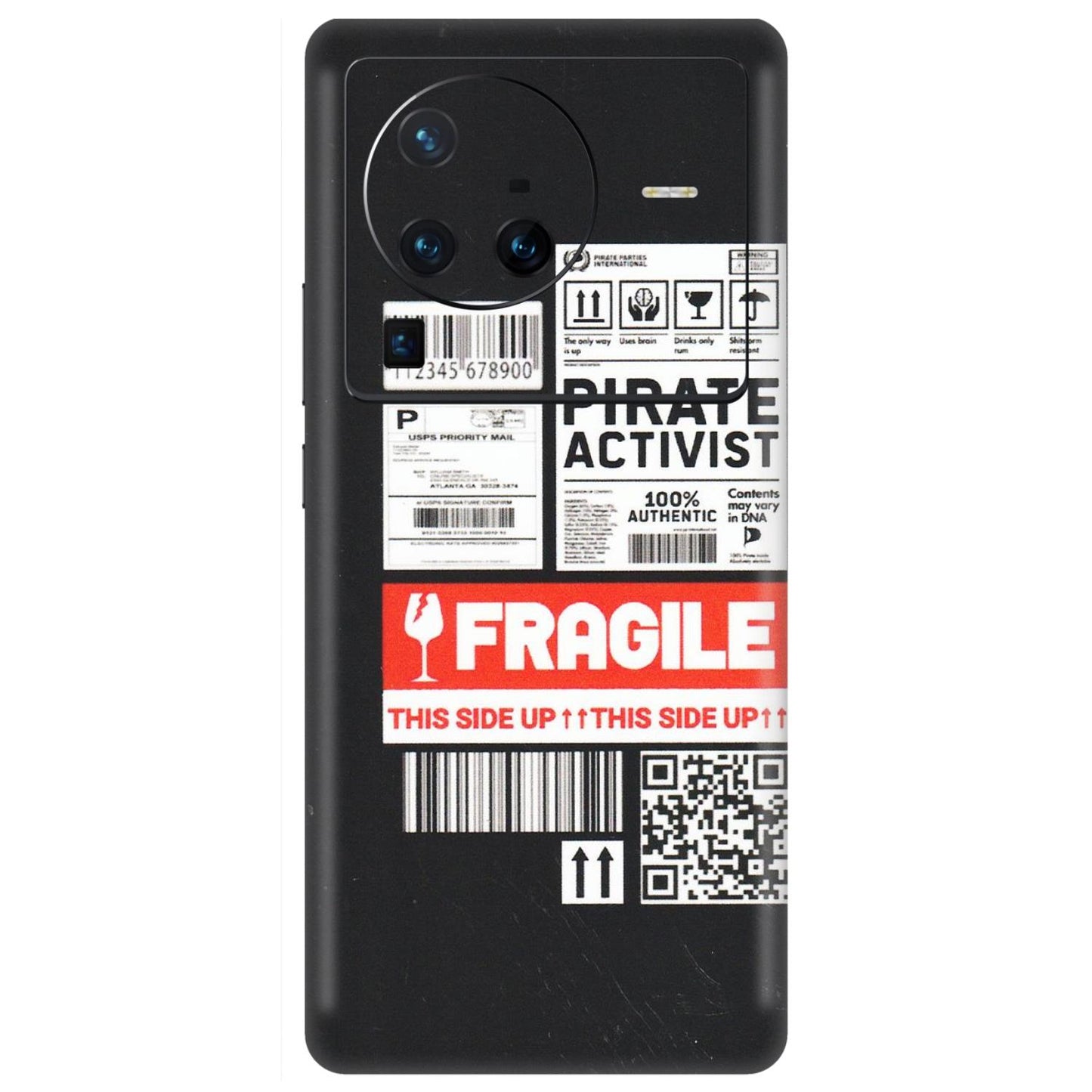 VIVO Z/V/X/T/U/S Series Phone Skins (All Models) - Handle With Care - Matte Finish (M-99) Vivo X80 Pro (5G)