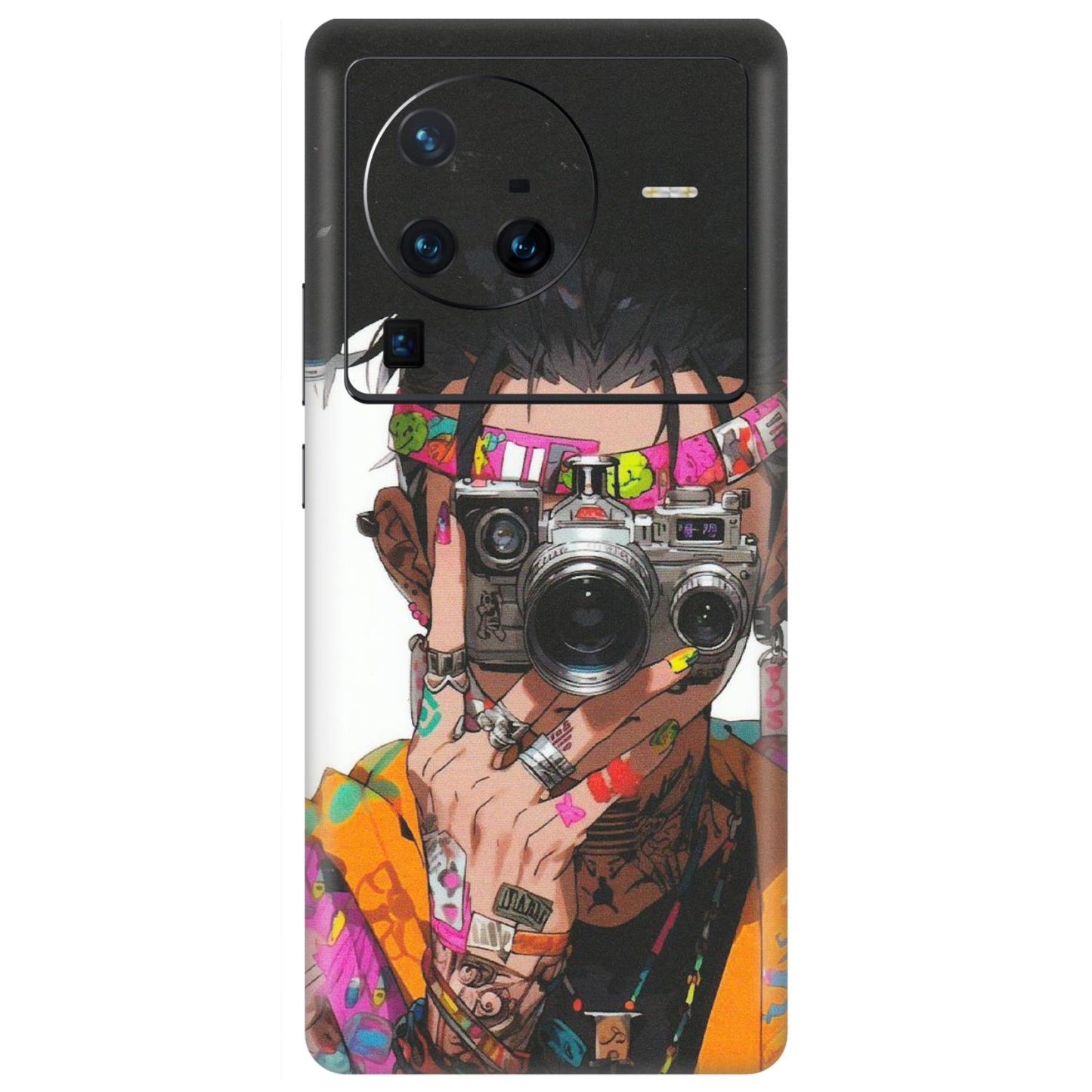 VIVO Z/V/X/T/U/S Series Phone Skins (All Models) - Camera Lover Girl - Matte Finish (M-09) Vivo X80 Pro (5G)