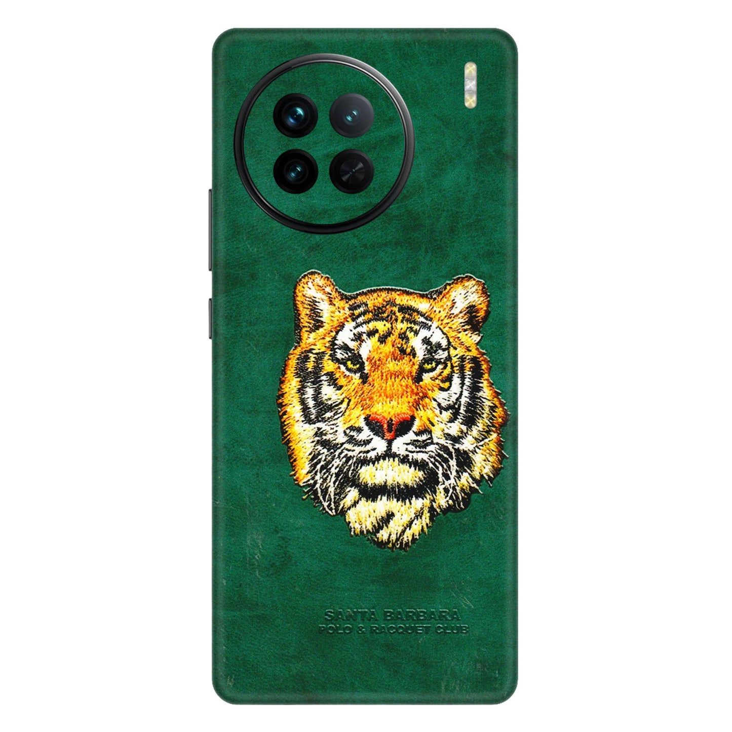 VIVO Z/V/X/T/U/S Series Phone Skins (All Models) - Leather Feel Tiger - 3D Embossed Finish (L-111) Vivo X90