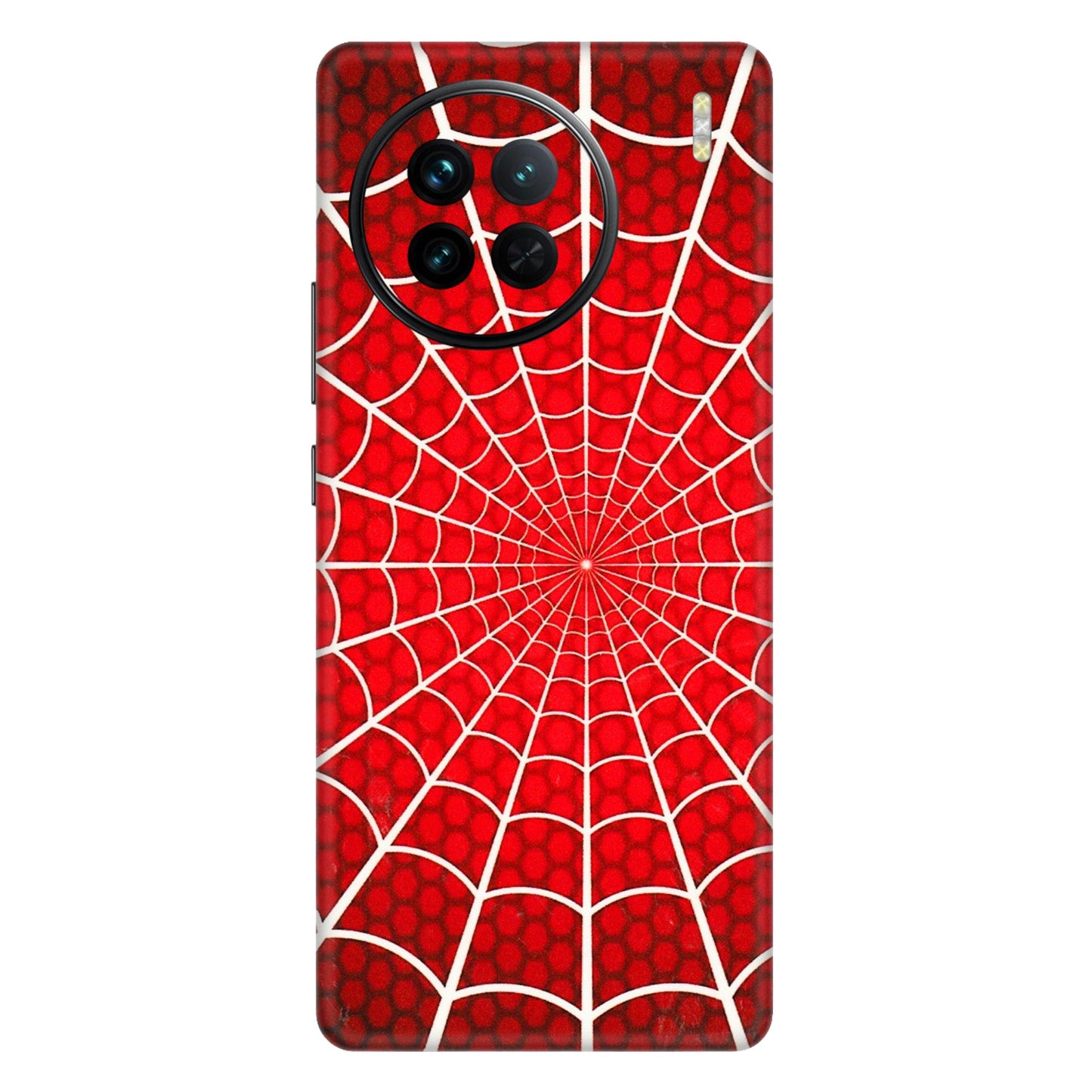 VIVO Z/V/X/T/U/S Series Phone Skins (All Models) - Classic Spidey Web - 3D Embossed Finish (L-115) Vivo X90