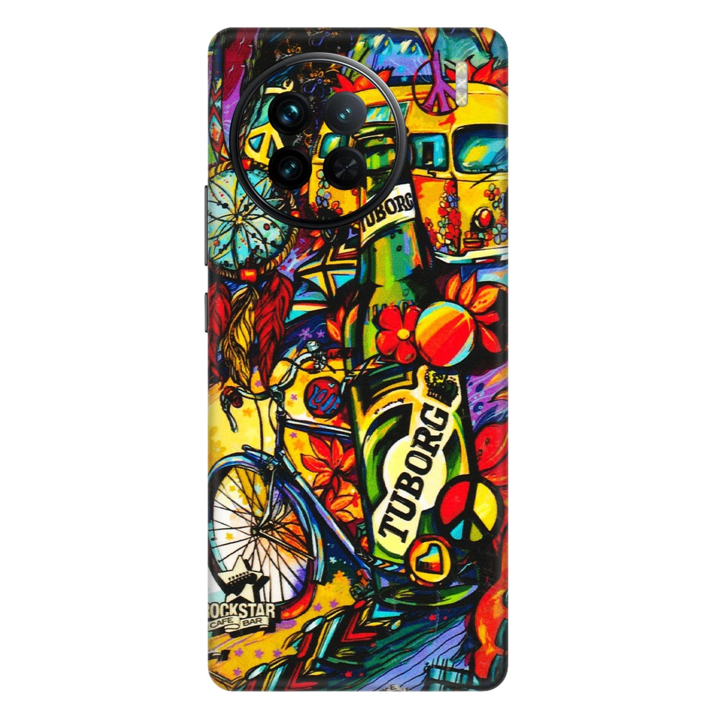VIVO Z/V/X/T/U/S Series Phone Skins (All Models) - Cool Beer Bottle - 3D Embossed Finish (L-193) Vivo X90