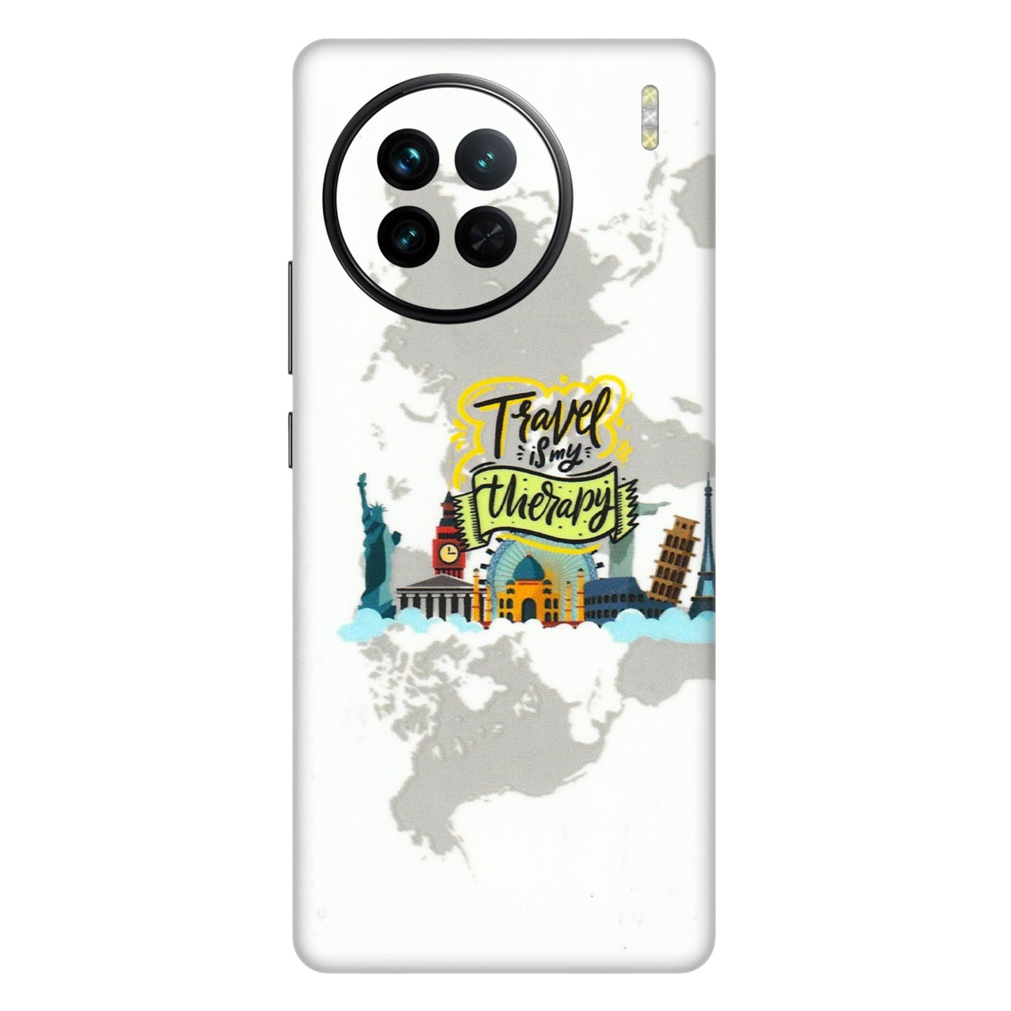 VIVO Z/V/X/T/U/S Series Phone Skins (All Models) - Travel Therapy - 3D Embossed Finish (L-199) Vivo X90