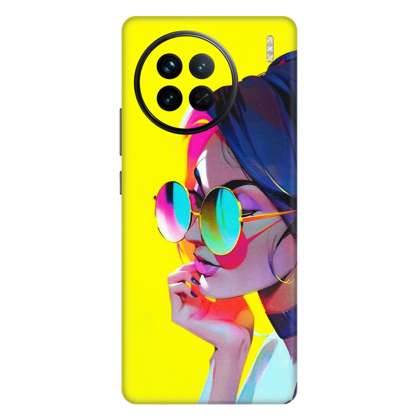 VIVO Z/V/X/T/U/S Series Phone Skins (All Models) - Bold Stylish Girl - 3D Embossed Finish (L-222) Vivo X90