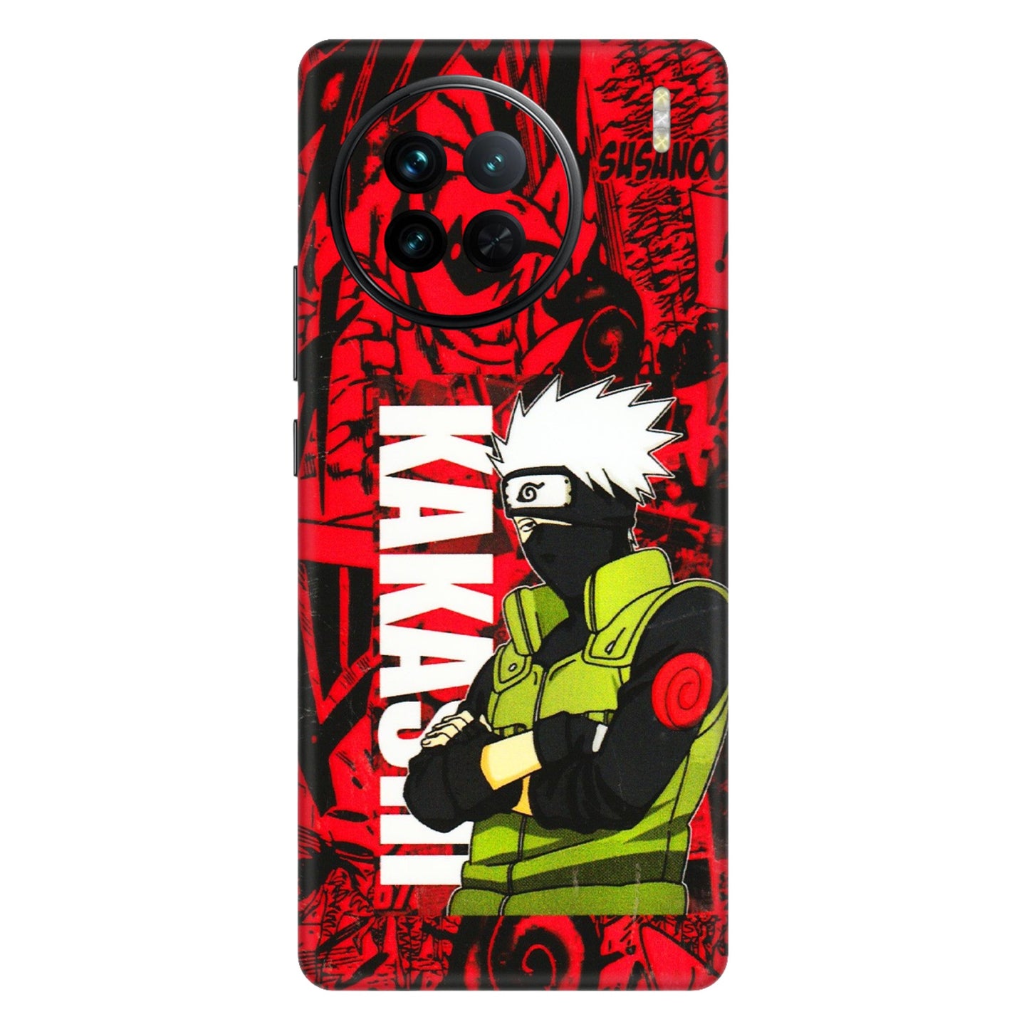 VIVO Z/V/X/T/U/S Series Phone Skins (All Models) - Kakashi Red Anime - 3D Embossed Finish (L-251) Vivo X90