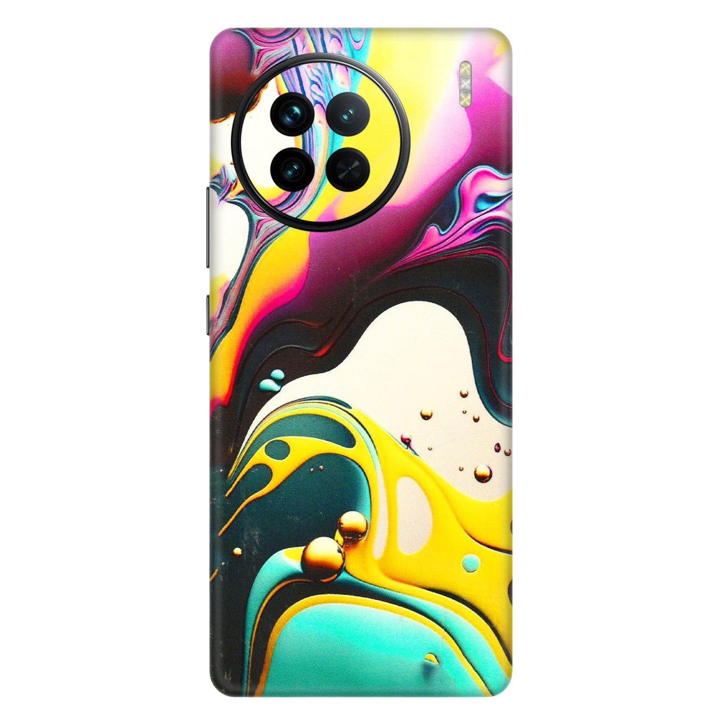 VIVO Z/V/X/T/U/S Series Phone Skins (All Models) - Multicolor Abstract pattern - 3D Embossed Finish (L-254) Vivo X90