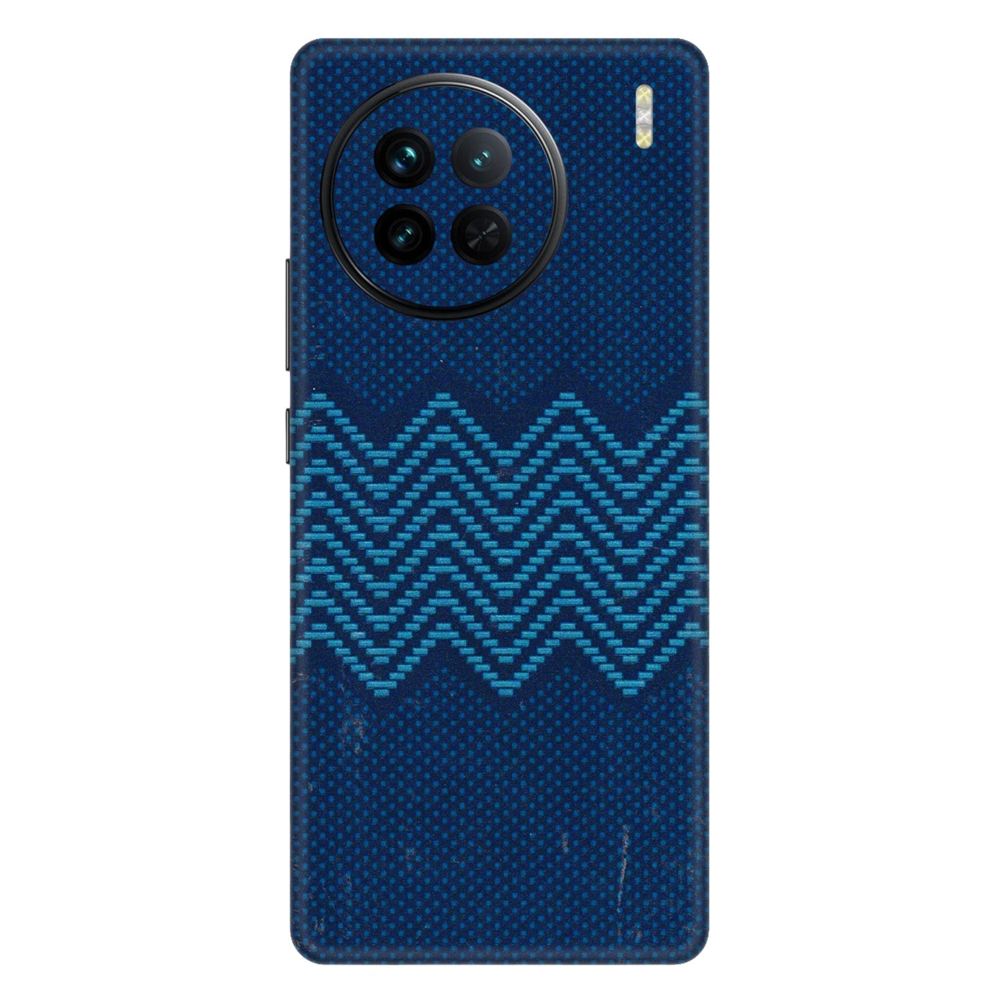 VIVO Z/V/X/T/U/S Series Phone Skins (All Models) - Blue Sober Waves - 3D Embossed Finish (L-306) Vivo X90