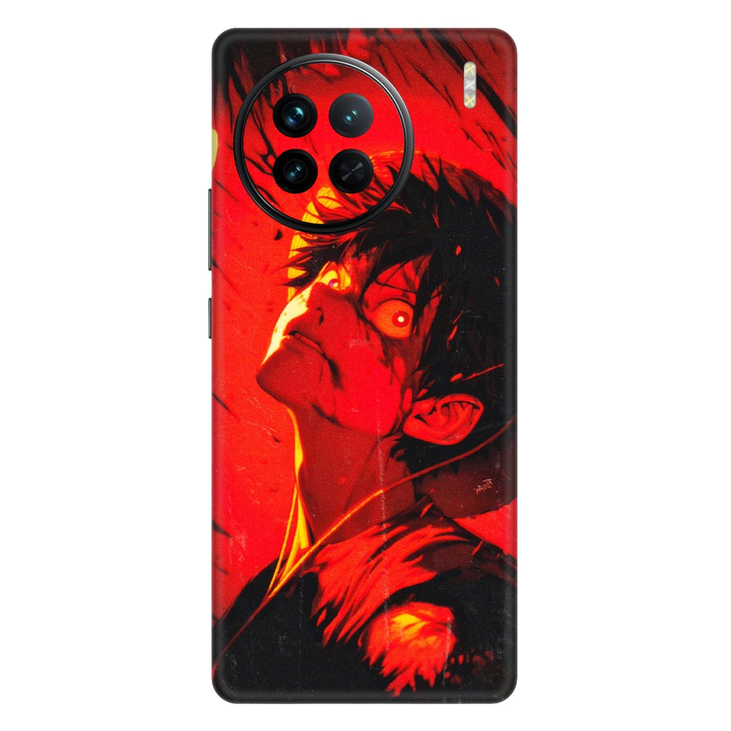 VIVO Z/V/X/T/U/S Series Phone Skins (All Models) - D.Luffy Power Up One Piece Anime - 3D Embossed Finish (L-326) Vivo X90