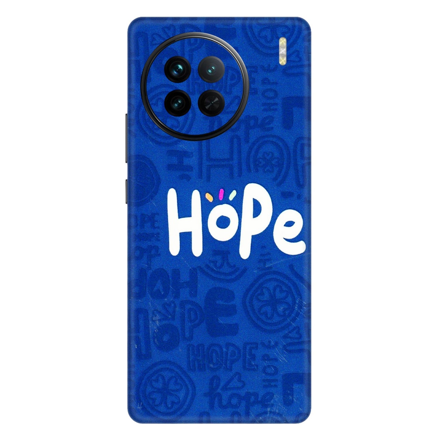 VIVO Z/V/X/T/U/S Series Phone Skins (All Models) - Hope Doodles Blue - 3D Embossed Finish (L-43) Vivo X90