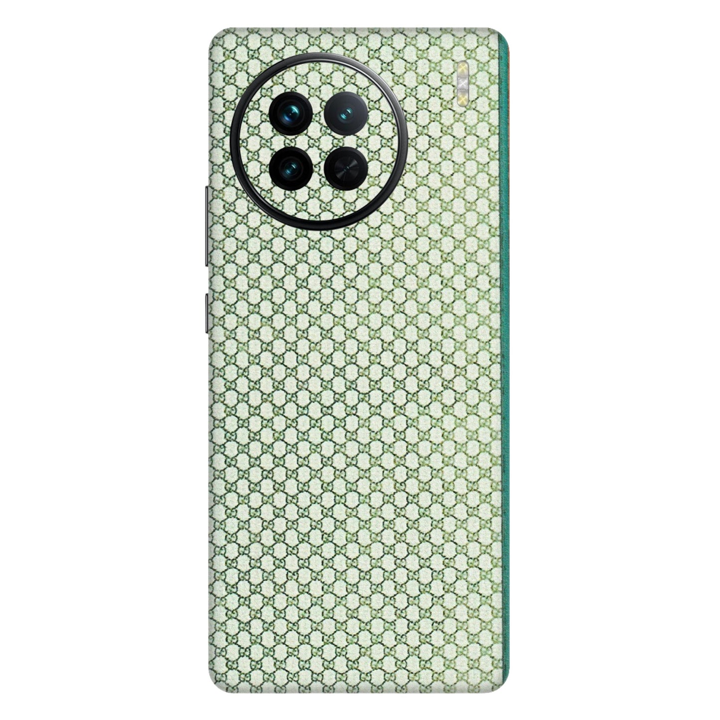 VIVO Z/V/X/T/U/S Series Phone Skins (All Models) - Gucci Fabric Pattern - 3D Embossed Finish (L-73) Vivo X90