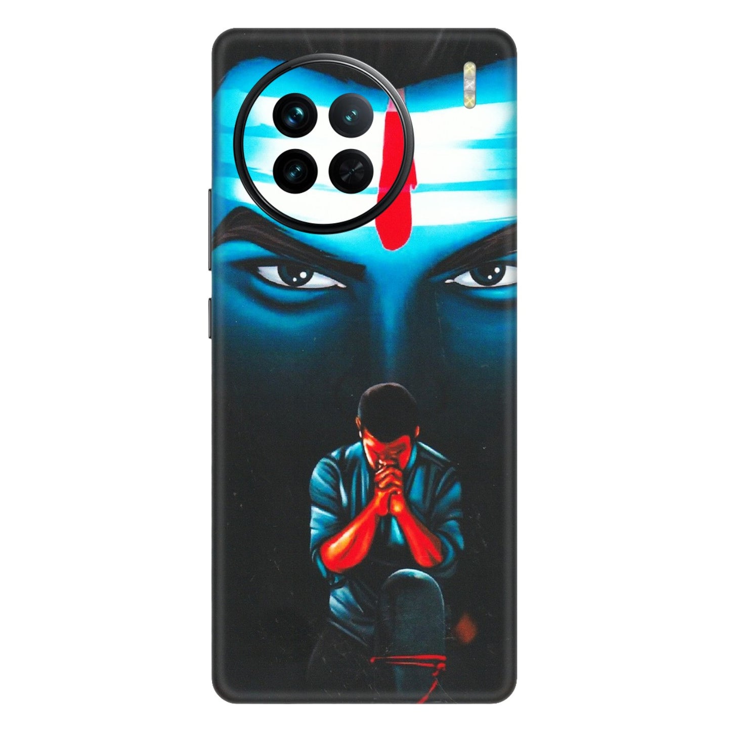 VIVO Z/V/X/T/U/S Series Phone Skins (All Models) - Mahakal Bhakt - Matte Finish (M-112) Vivo X90