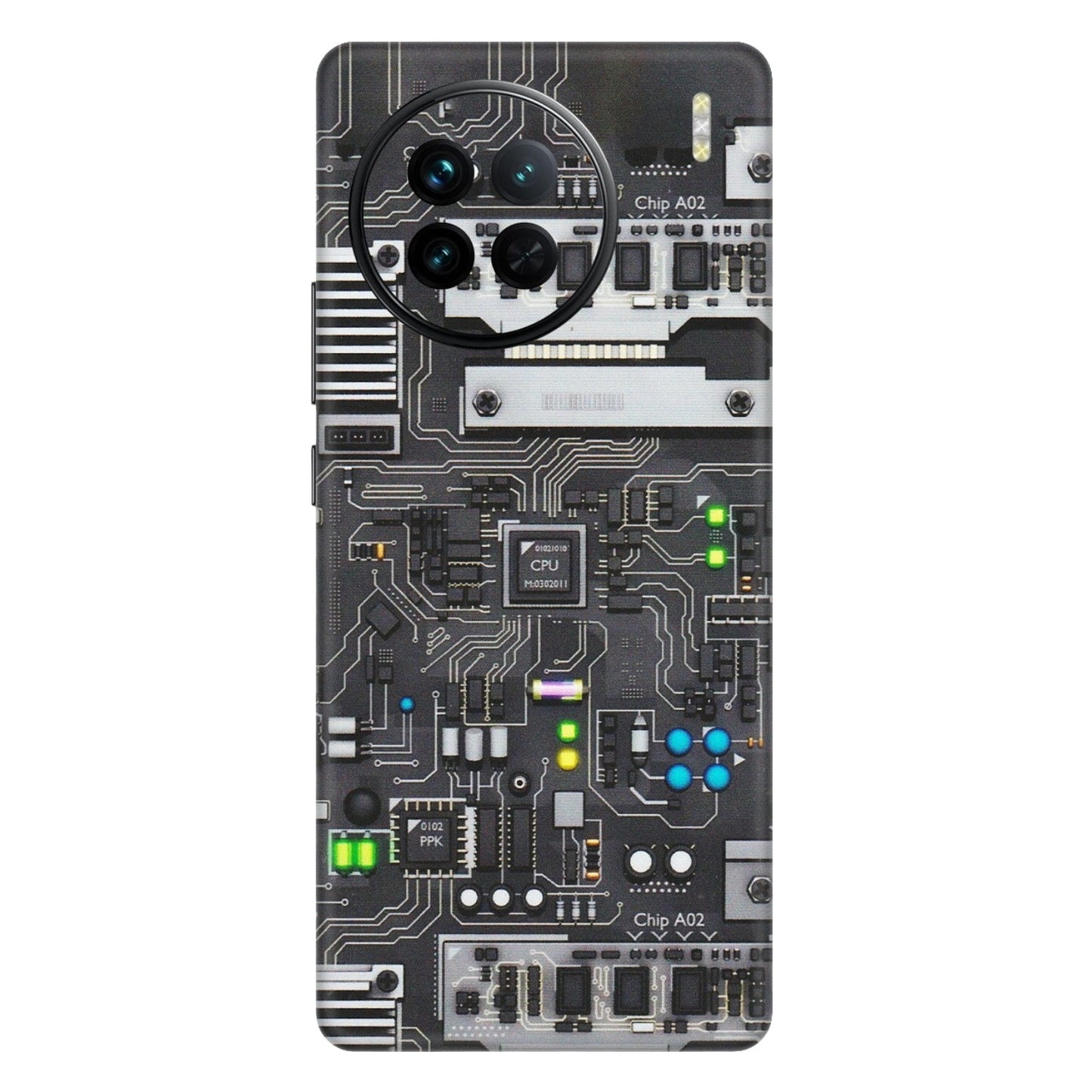 VIVO Z/V/X/T/U/S Series Phone Skins (All Models) - Motherboard Internals - Matte Finish (M-135) Vivo X90