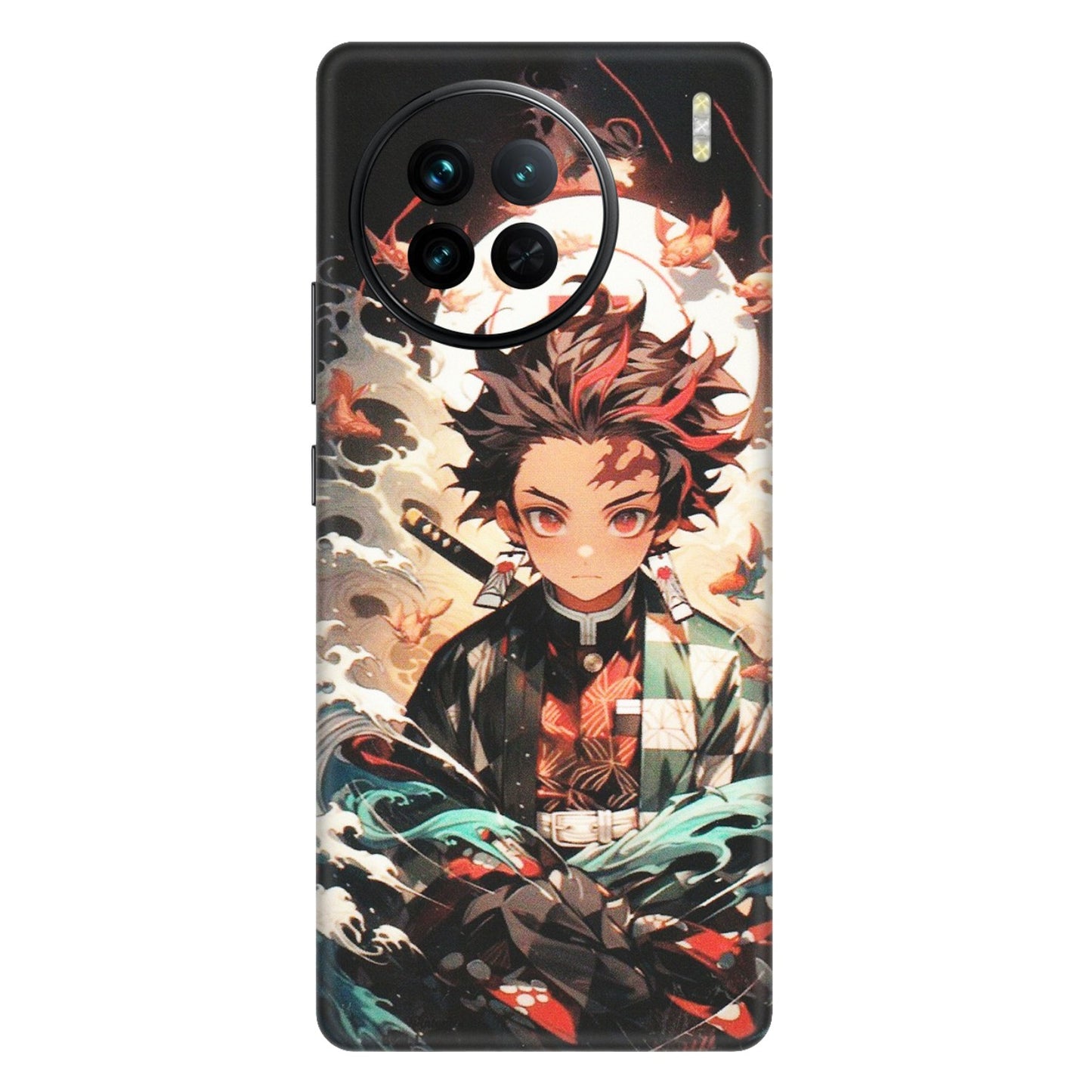 VIVO Z/V/X/T/U/S Series Phone Skins (All Models) - Tanjiro Demon Slayer Anime - Matte Finish (M-158) Vivo X90