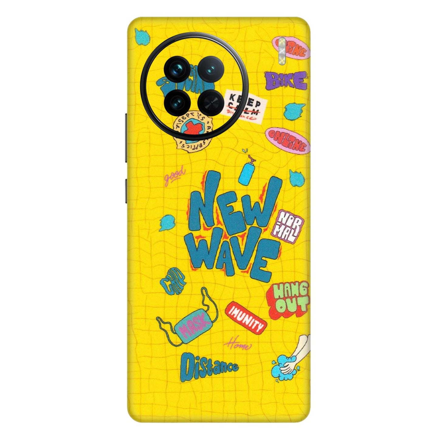 VIVO Z/V/X/T/U/S Series Phone Skins (All Models) - New Wave Life - Matte Finish (M-17) Vivo X90