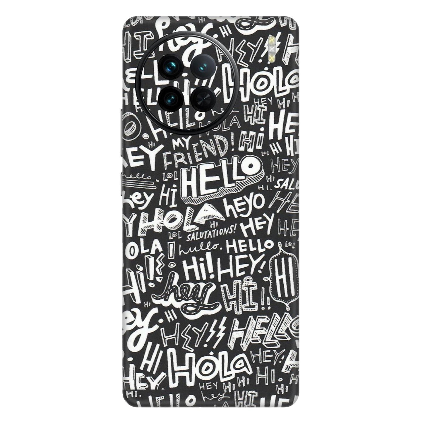 VIVO Z/V/X/T/U/S Series Phone Skins (All Models) - Hi Hello Doodles - Matte Finish (M-25) Vivo X90