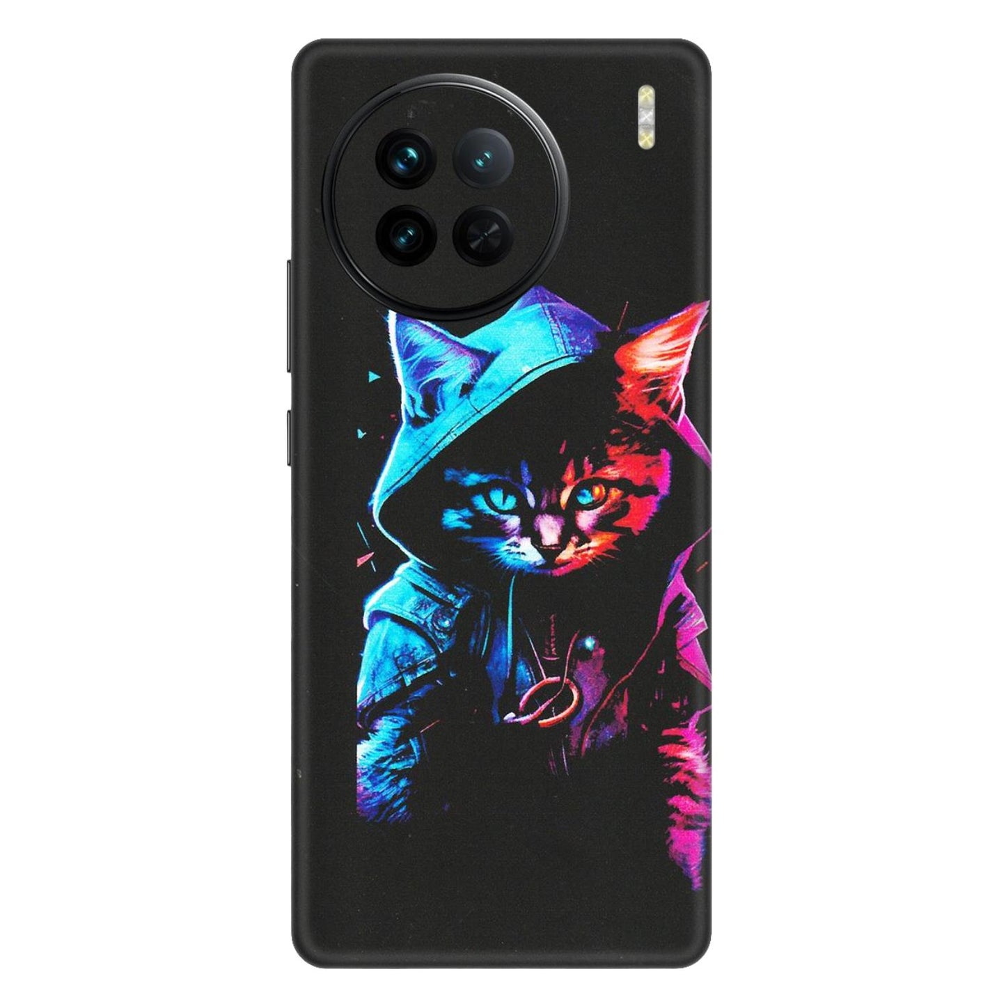 VIVO Z/V/X/T/U/S Series Phone Skins (All Models) - Cyberpunk Cat - Matte Finish (M-45) Vivo X90