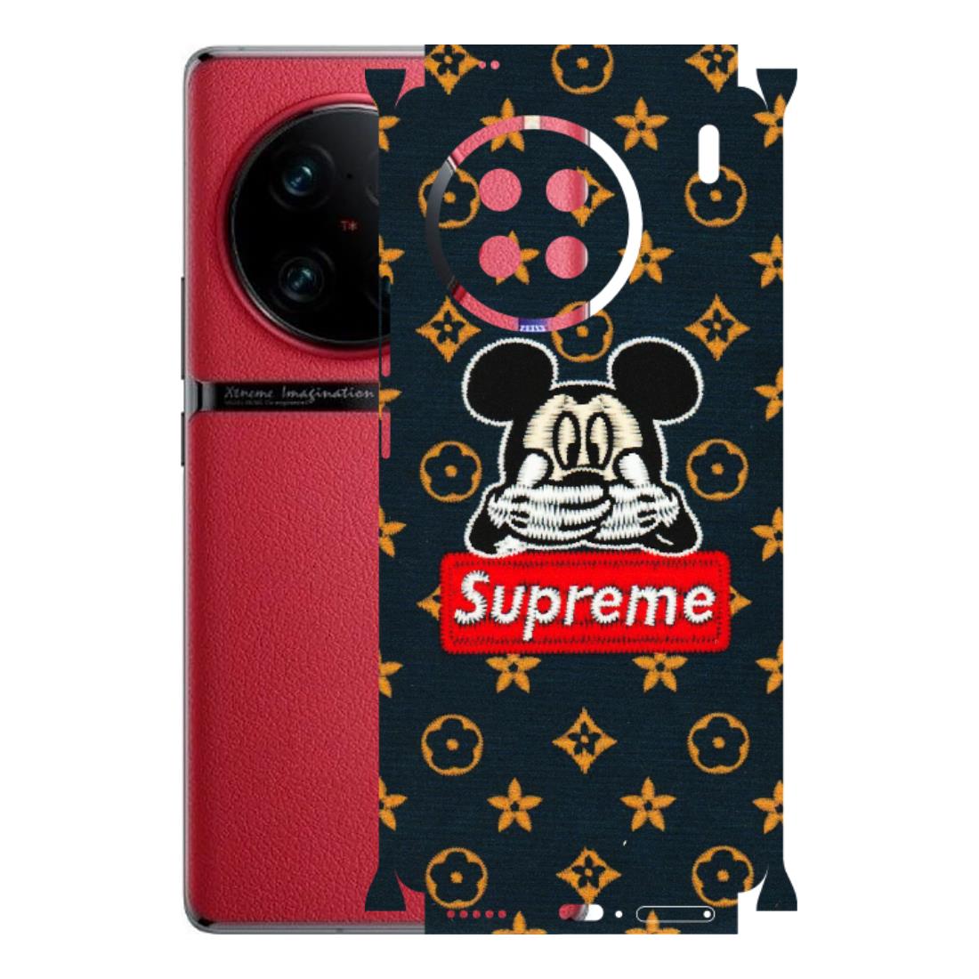 VIVO Z/V/X/T/U/S Series Phone Skins (All Models) - Mickey Supreme - Matte Finish (M-83) Vivo X90
