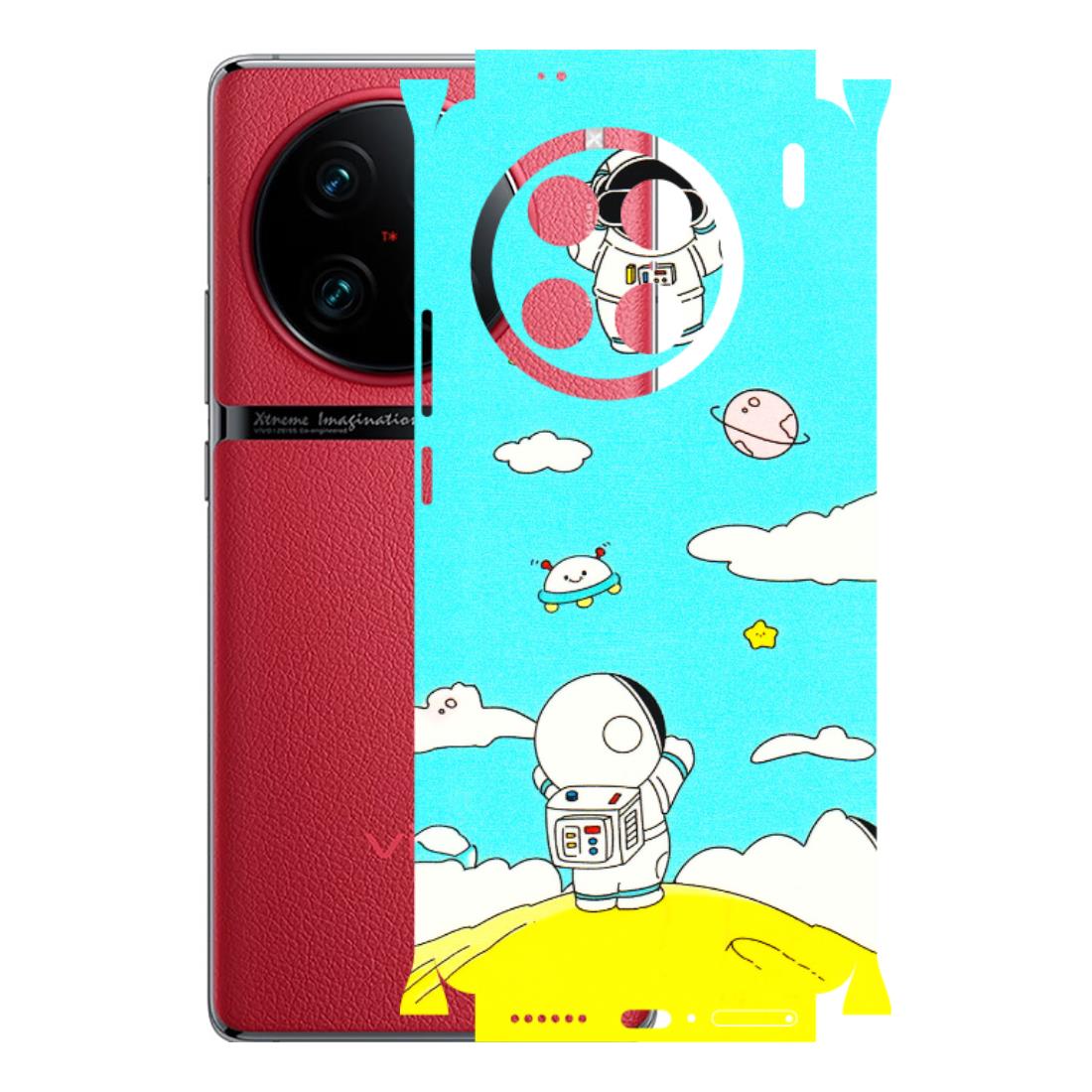 VIVO Z/V/X/T/U/S Series Phone Skins (All Models) - Blue Skies Astro Float - 3D Embossed Finish (L-230) Vivo X90 Pro