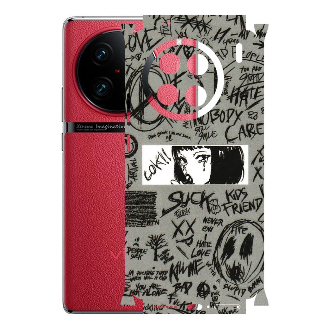 VIVO Z/V/X/T/U/S Series Phone Skins (All Models) - Never Have Love Anime - 3D Embossed Finish (L-260) Vivo X90 Pro