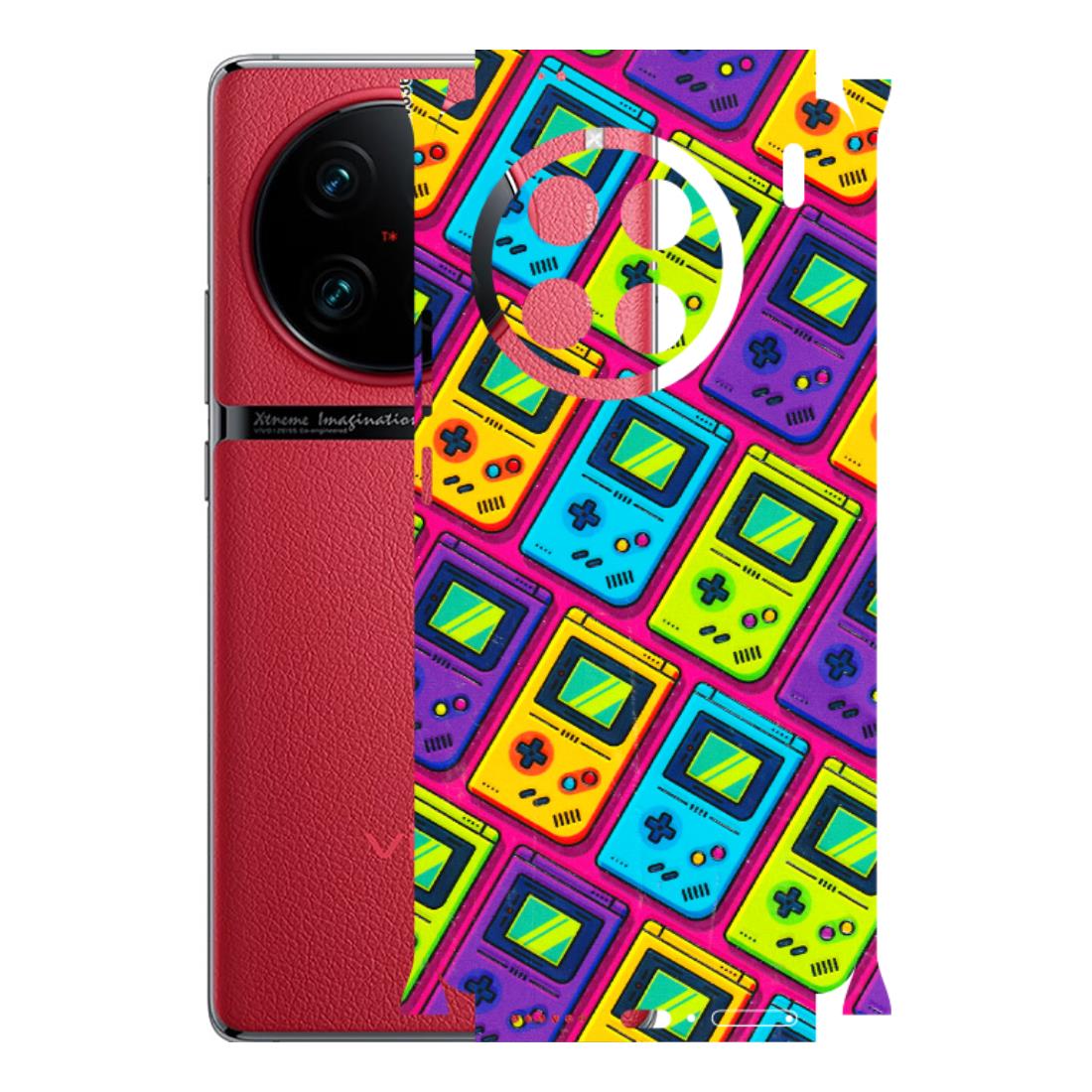 VIVO Z/V/X/T/U/S Series Phone Skins (All Models) - Gameboy Colourful - 3D Embossed Finish (L-266) Vivo X90 Pro