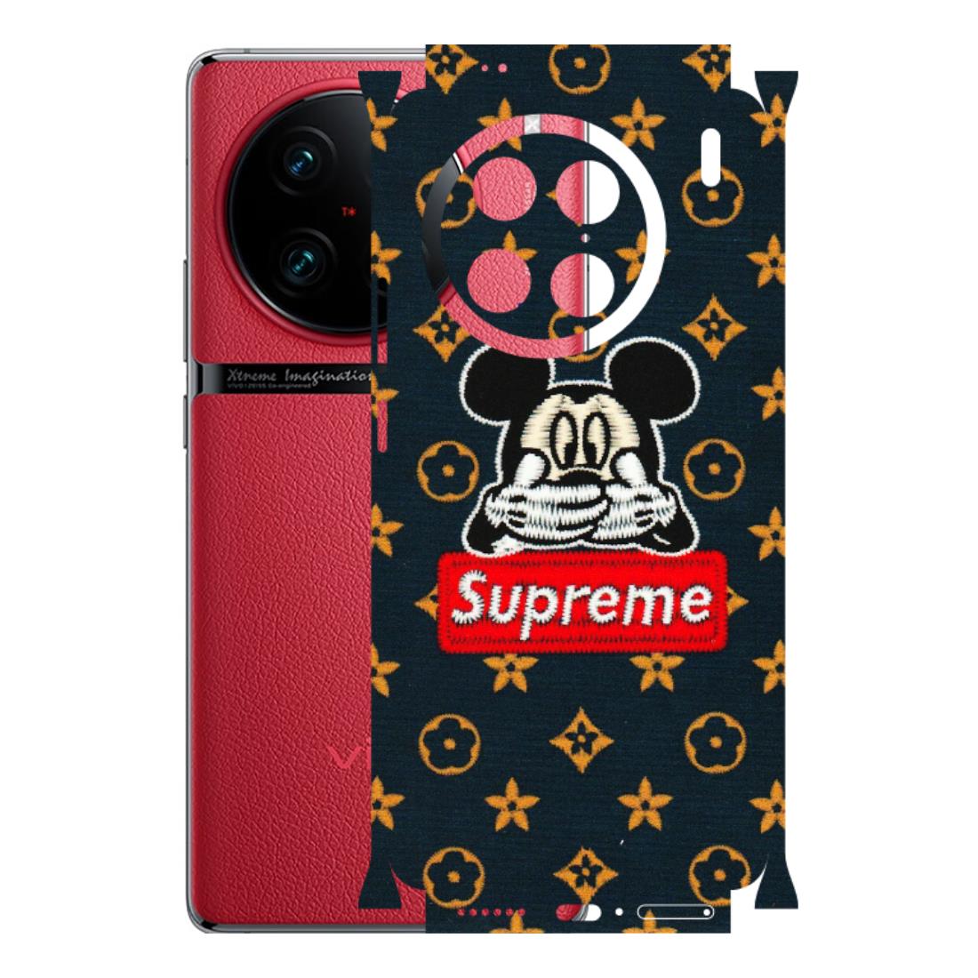 VIVO Z/V/X/T/U/S Series Phone Skins (All Models) - Mickey Supreme - Matte Finish (M-83) Vivo X90 Pro