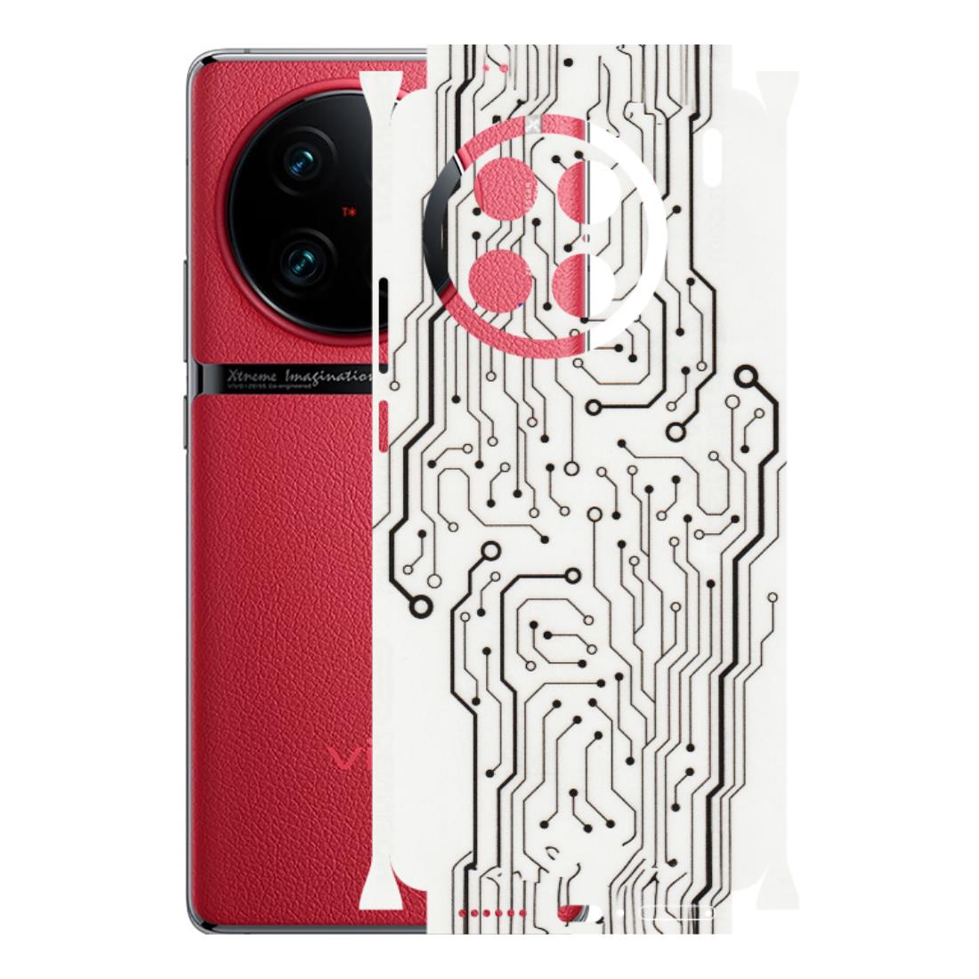VIVO Z/V/X/T/U/S Series Phone Skins (All Models) - Tech Circuits - Transparent Finish (T-03) Vivo X90 Pro