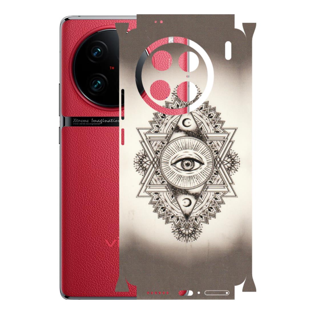 VIVO Z/V/X/T/U/S Series Phone Skins (All Models) - Illuminati Great Eye - Transparent Finish (T-14) Vivo X90 Pro
